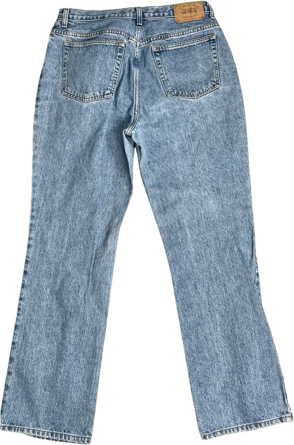 90s Relaxed Fit Light Blue High Waisted Mom Jeans By Guide Series - Image 2