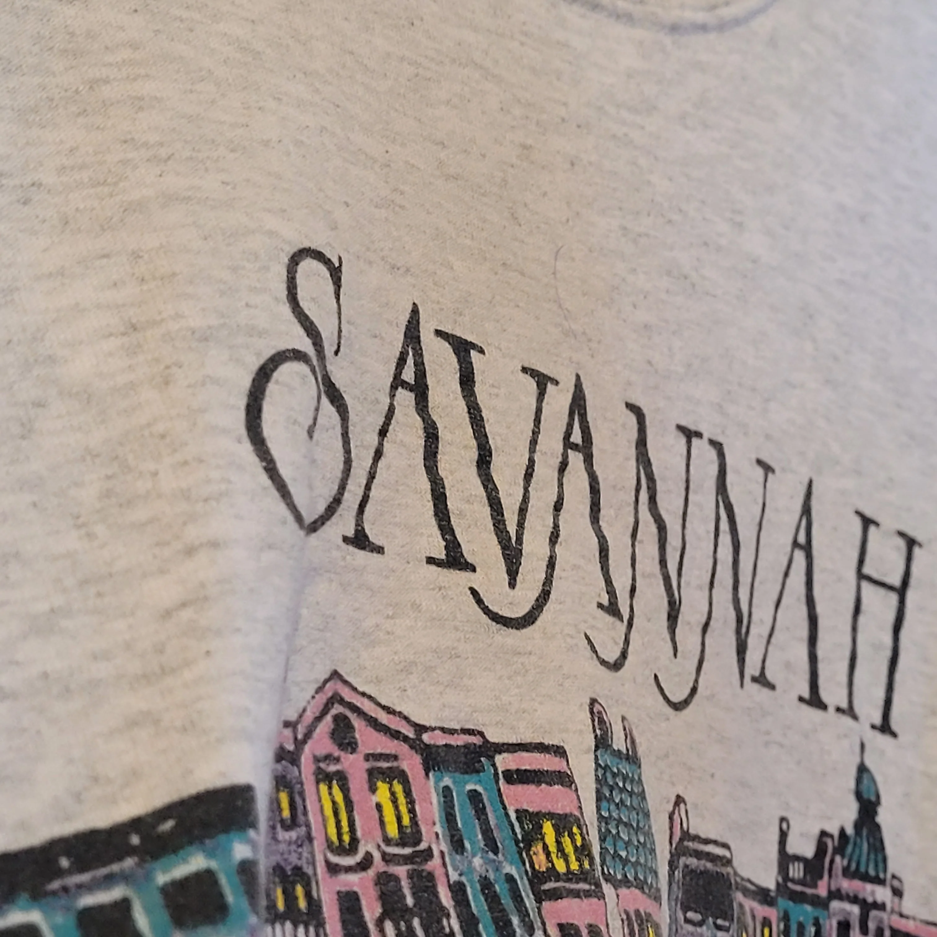 90s Savannah River Street Sweatshirt Pullover Small By Fruit of The Loom - Image 5