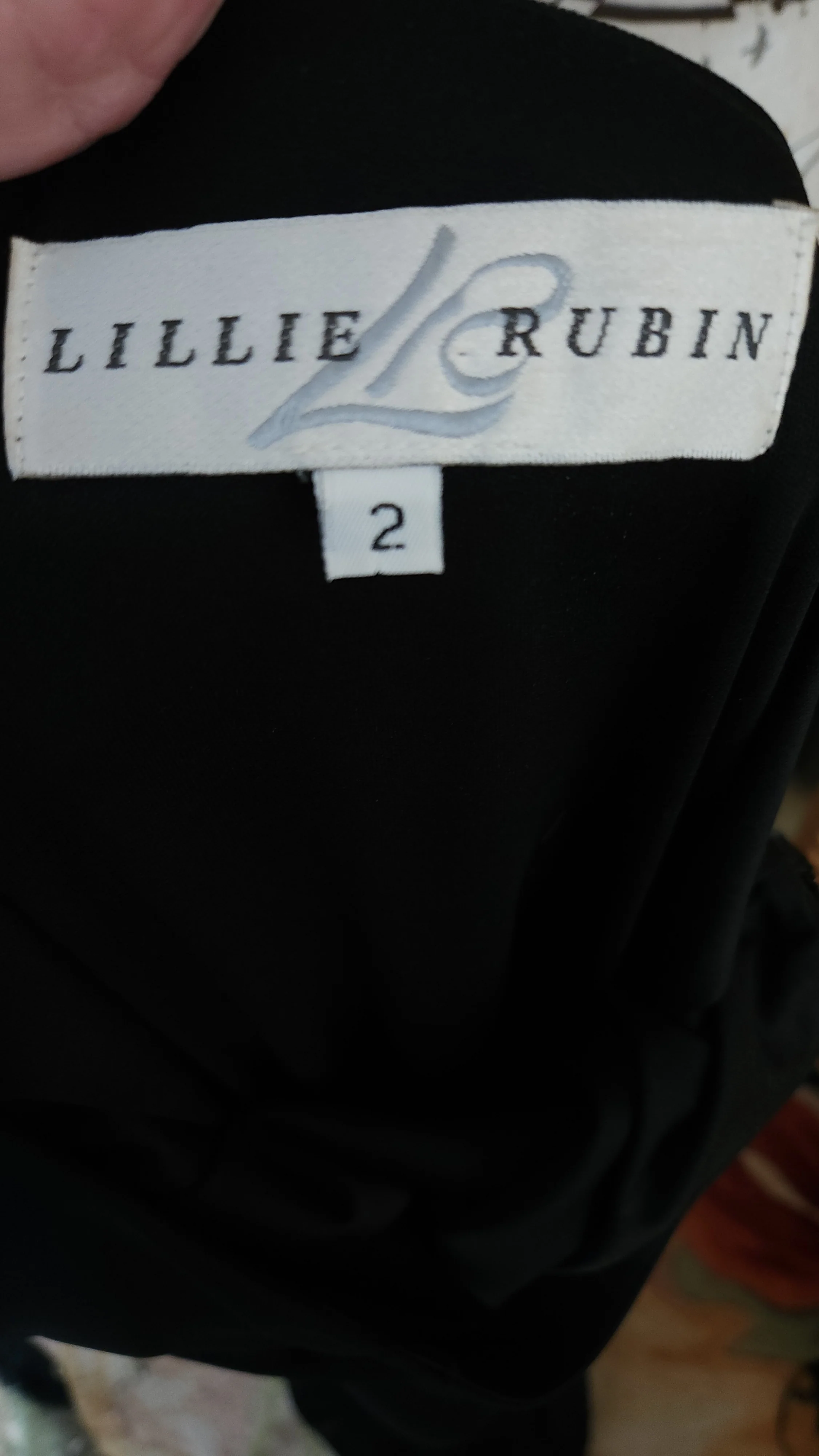 90s Sexy Black One Shoulder Beaded Gown By Lillie Ruben - Image 6