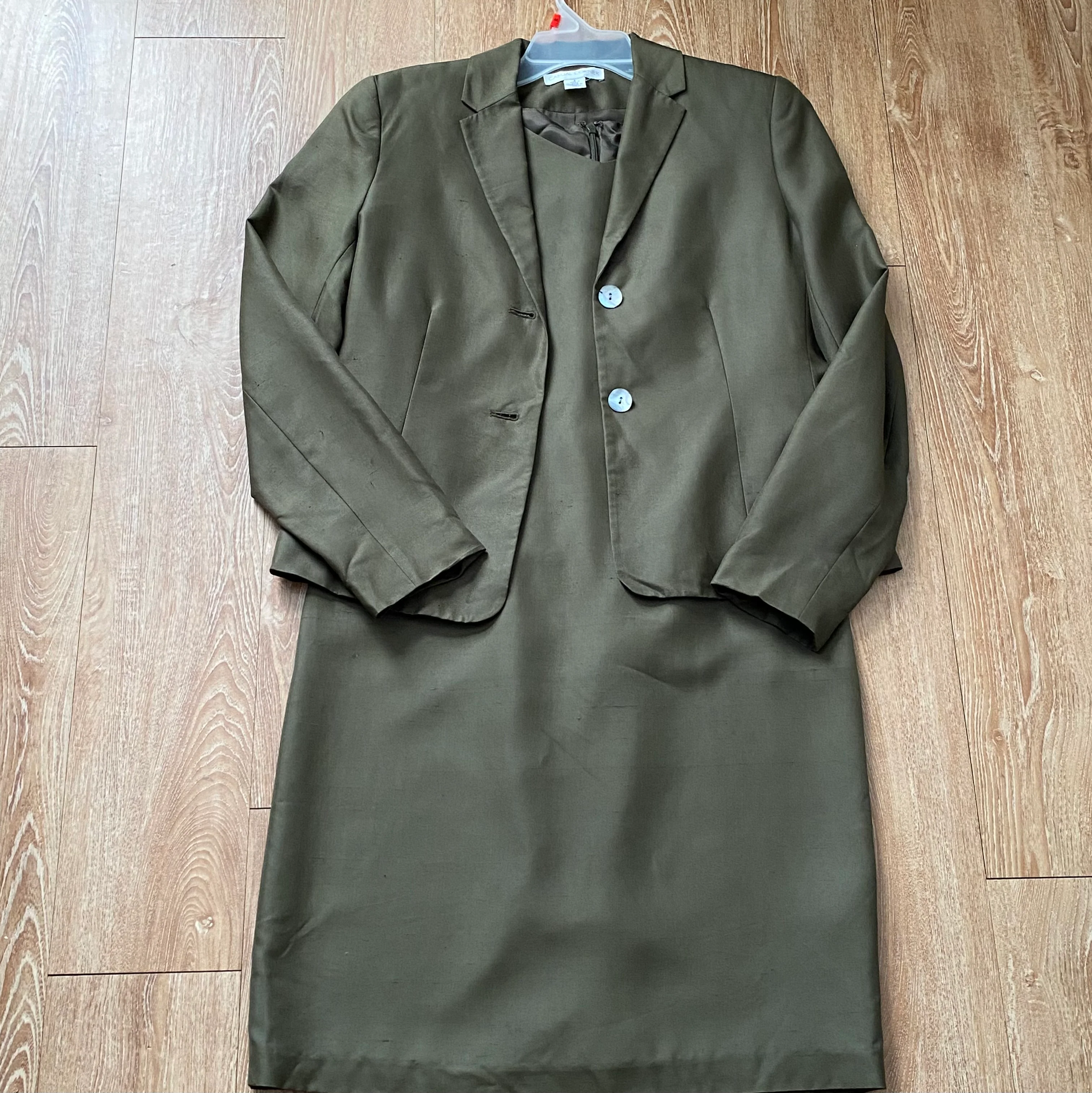 90s Silk Blazer And Sheath Dress By Casual Corner - Image 10