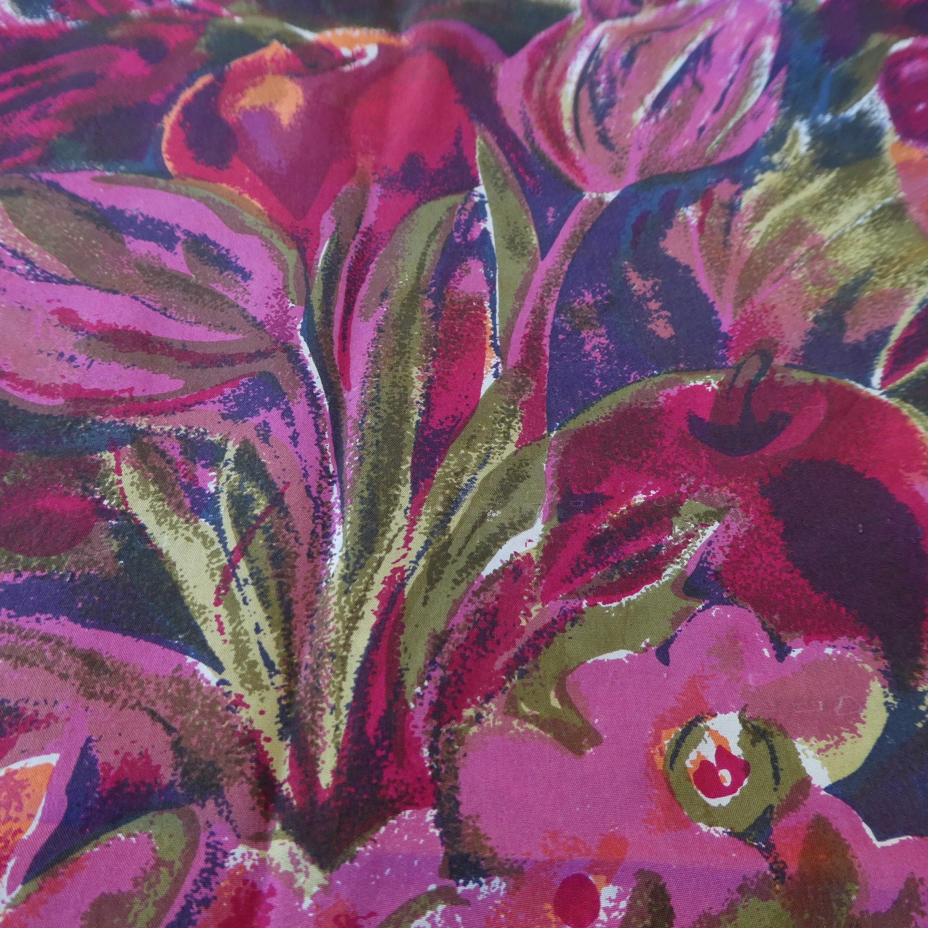 90s Silk Floral Blouse Balloon Sleeves M By Laura Ashley - Image 6