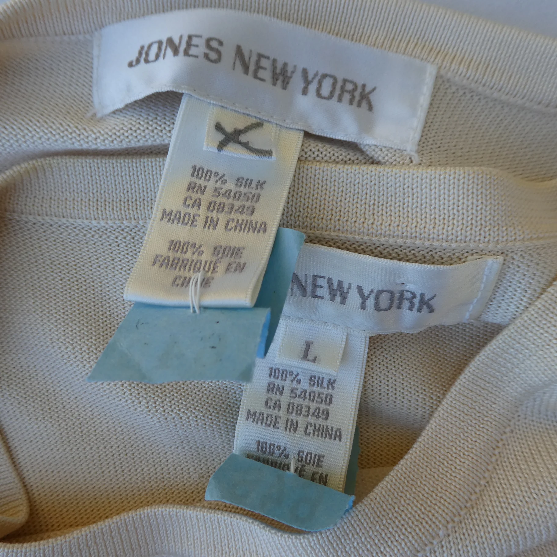 90s Silk Knit Cardigan Blouse Set Large By Jones New York - Image 6