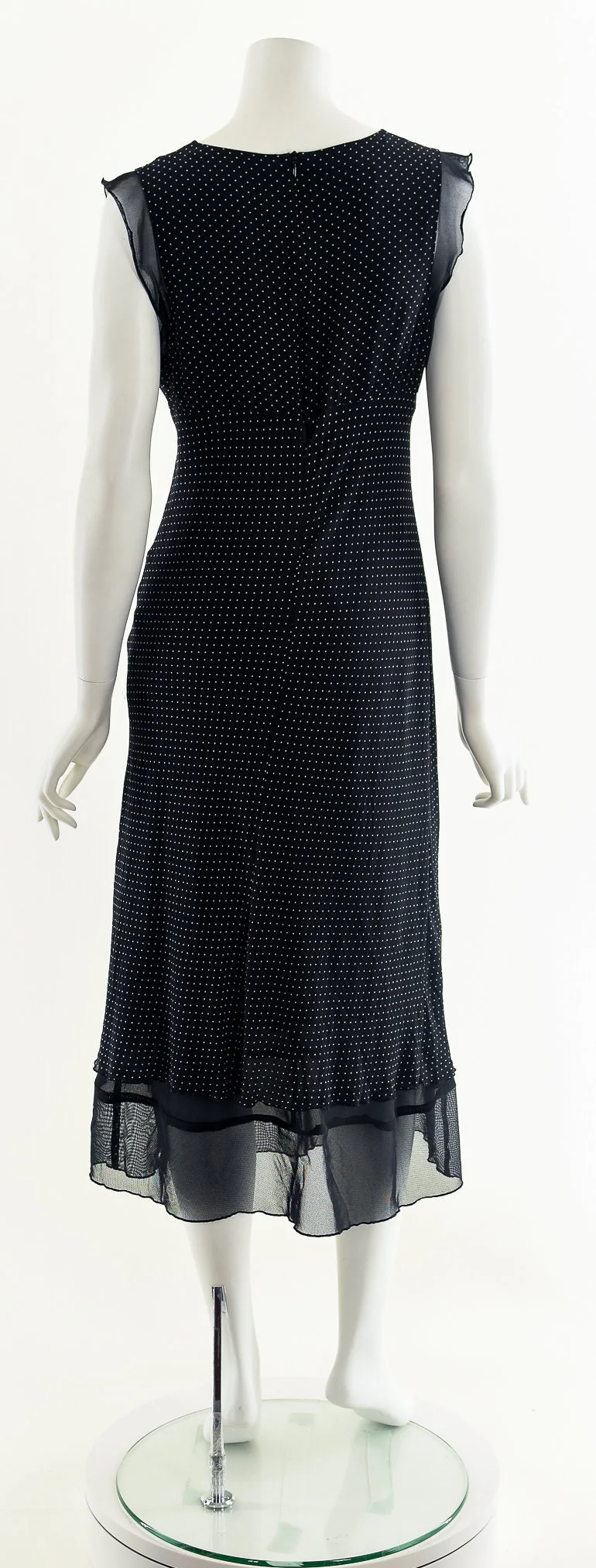 90s Silk Wrap Polka Dot Midi Dress by Nine West - Image 7