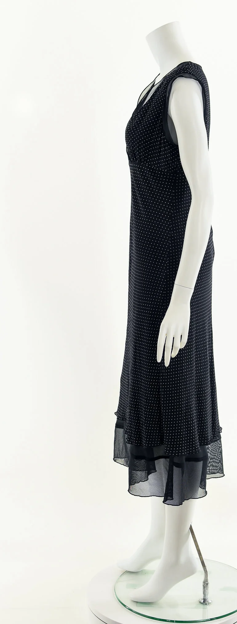 90s Silk Wrap Polka Dot Midi Dress by Nine West - Image 9