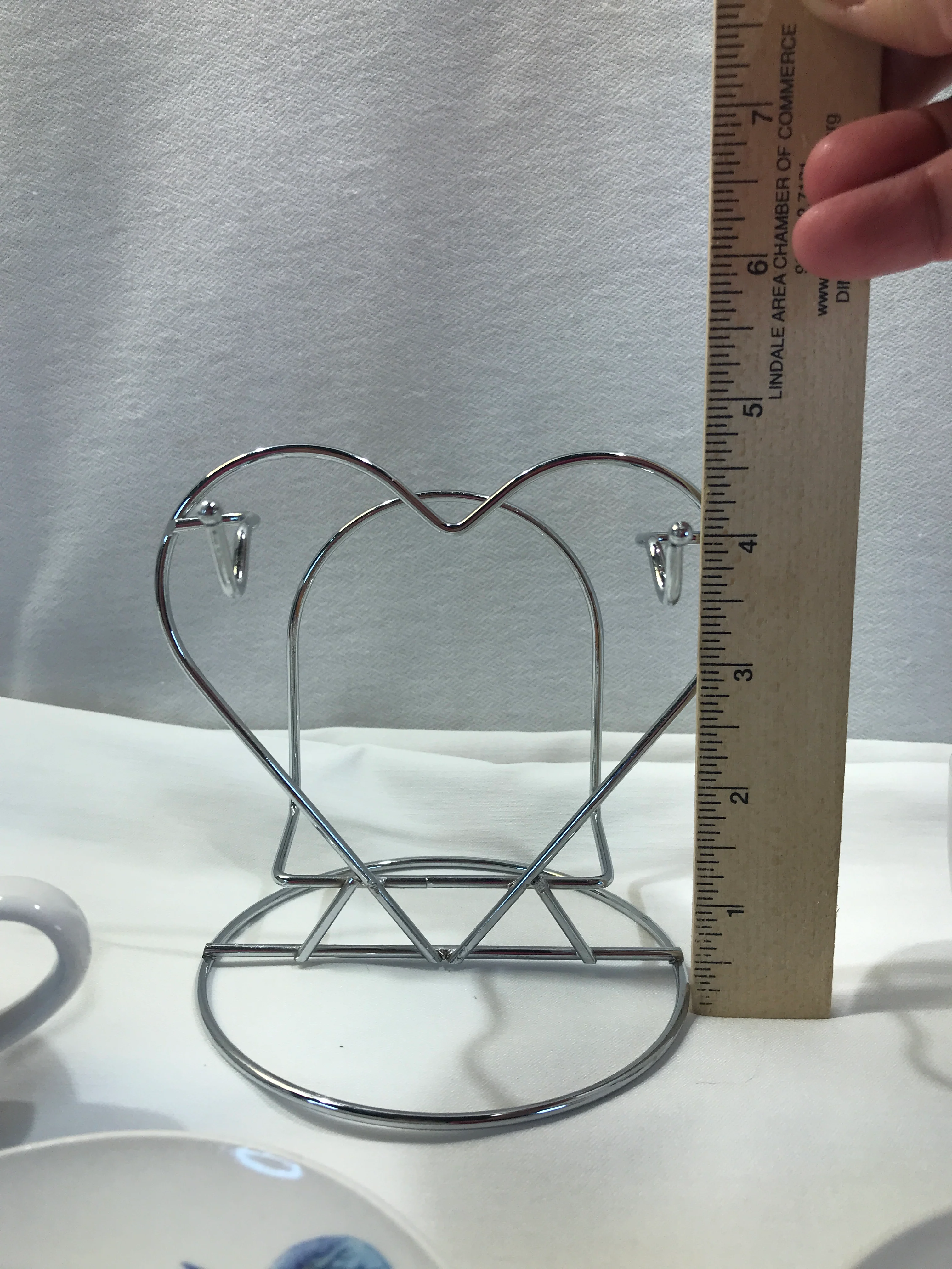 90s Small Teacups Saucers, And Rack Set - Image 10