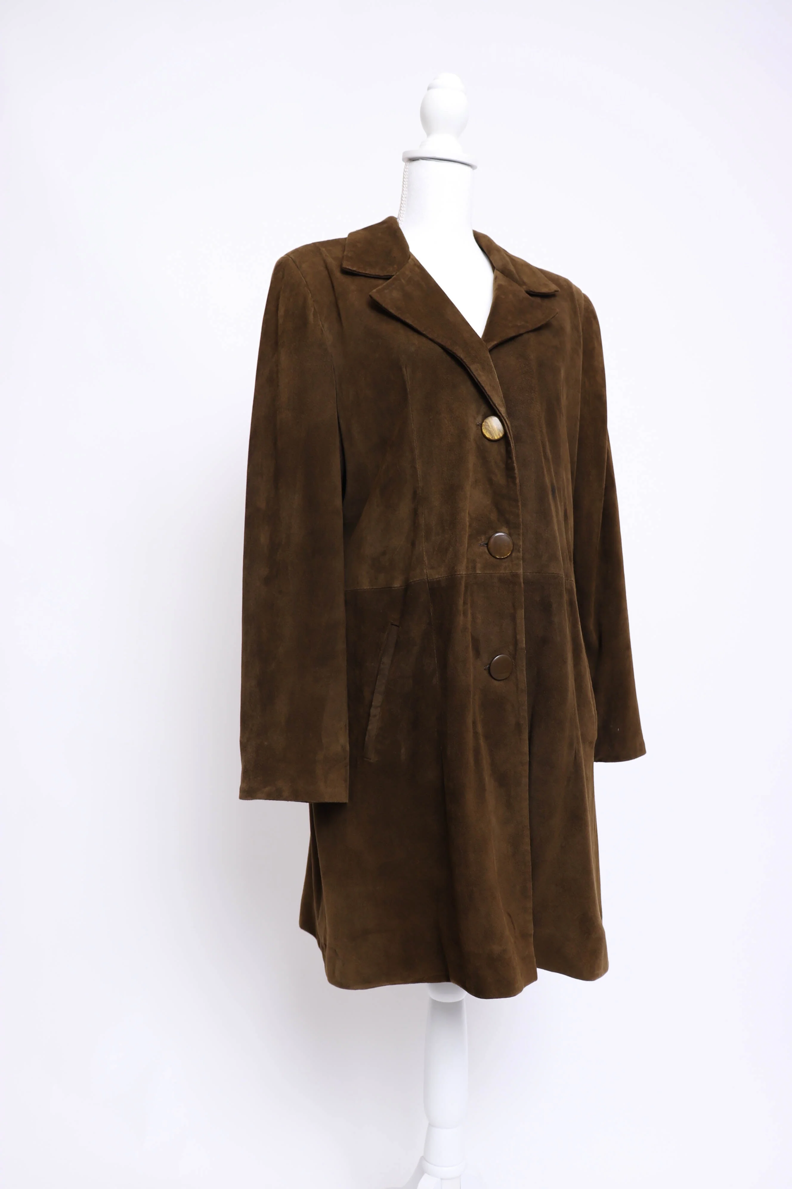90s Soft Suede Coat L by  Benny's Shop - Image 10