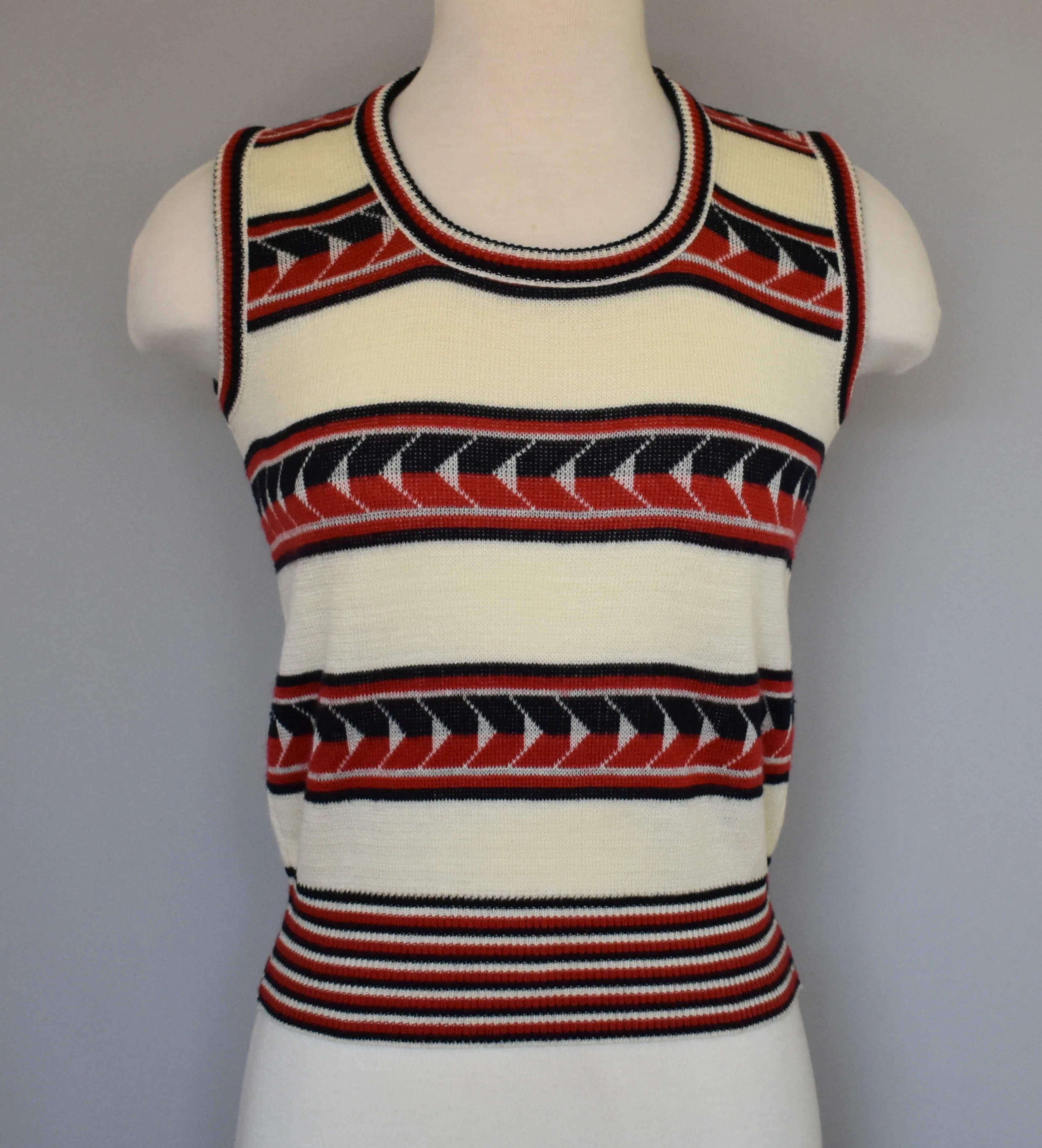 90s Southwest Stripe Cardigan Sweater And Tank Top Set By Kitty Hawk - Image 3
