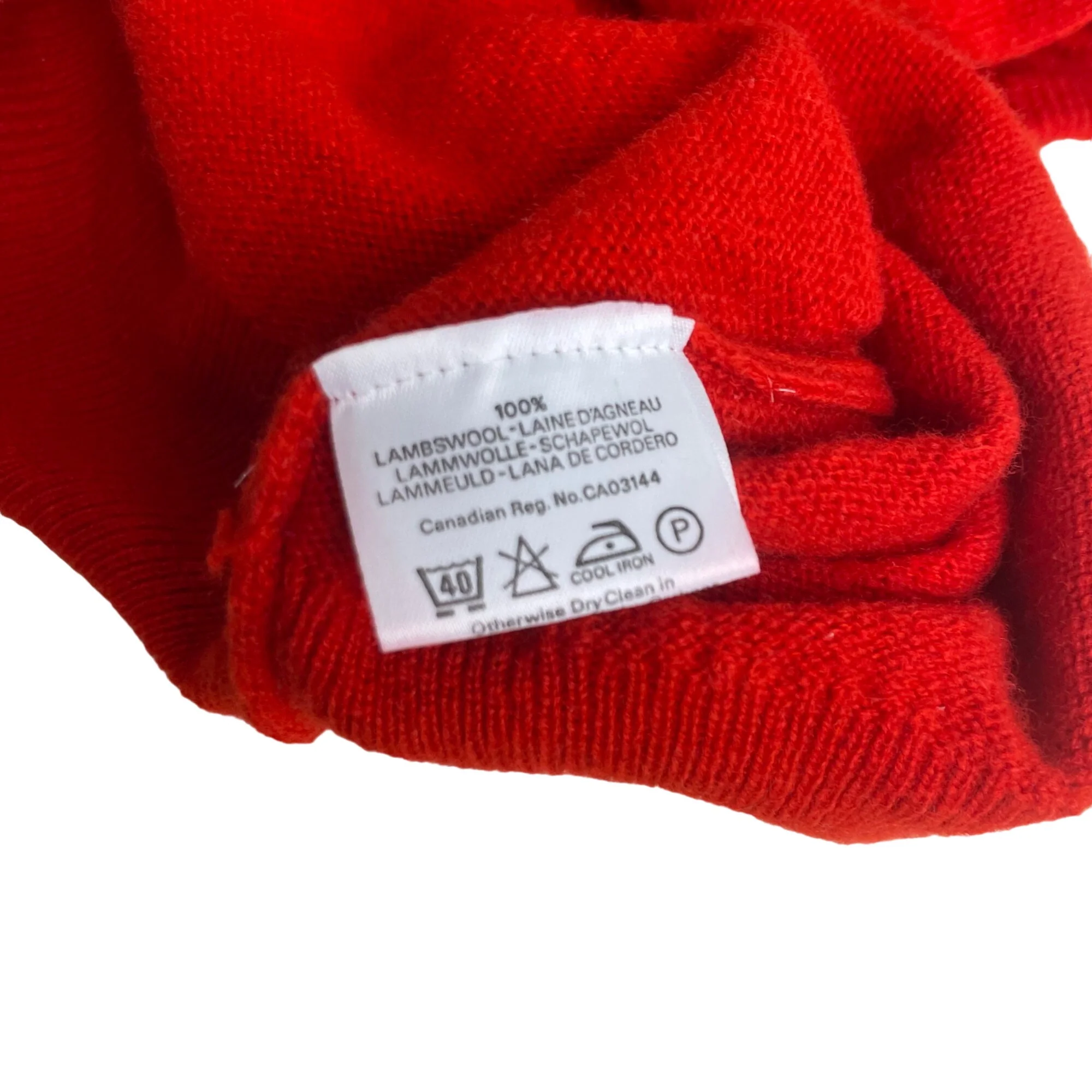 90s St Andrew's Colorful Red Wool V-neck Sweater Vest By Golf Classics - Image 6