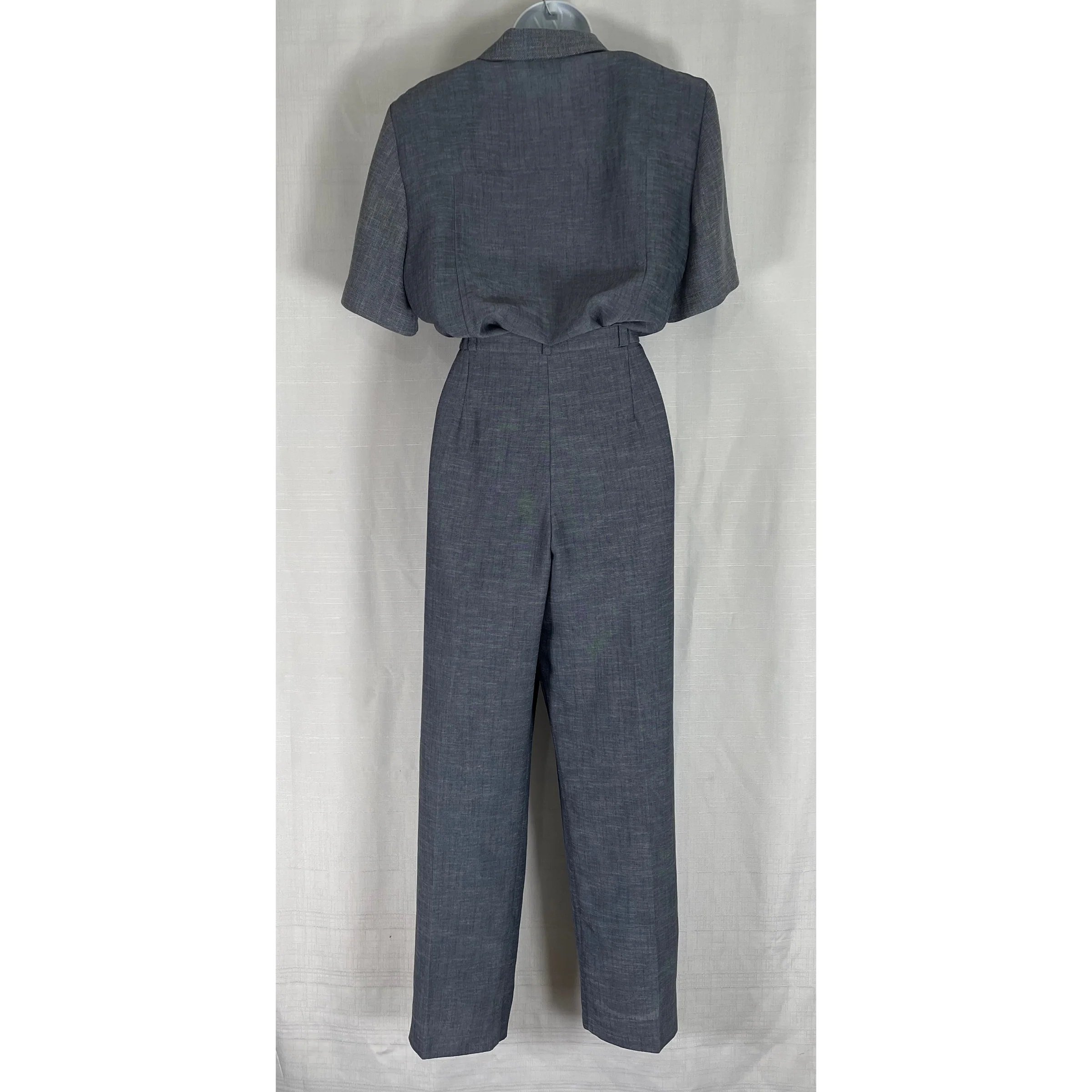 90s Steel Gray Pants Set By Click - Image 10