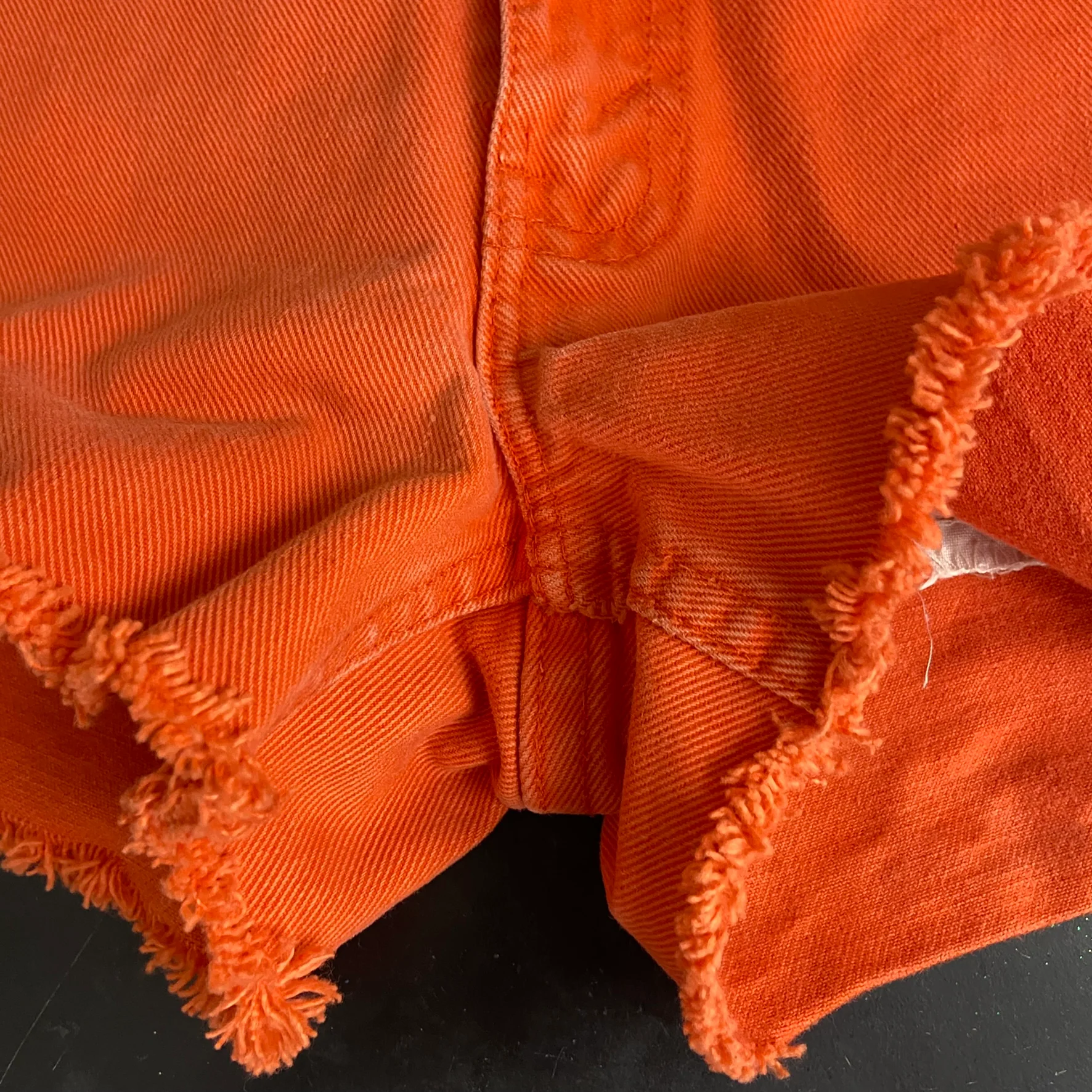 90s Student 550 Orange Cut-off Shorts Usa 28/29" By Levi's - Image 9