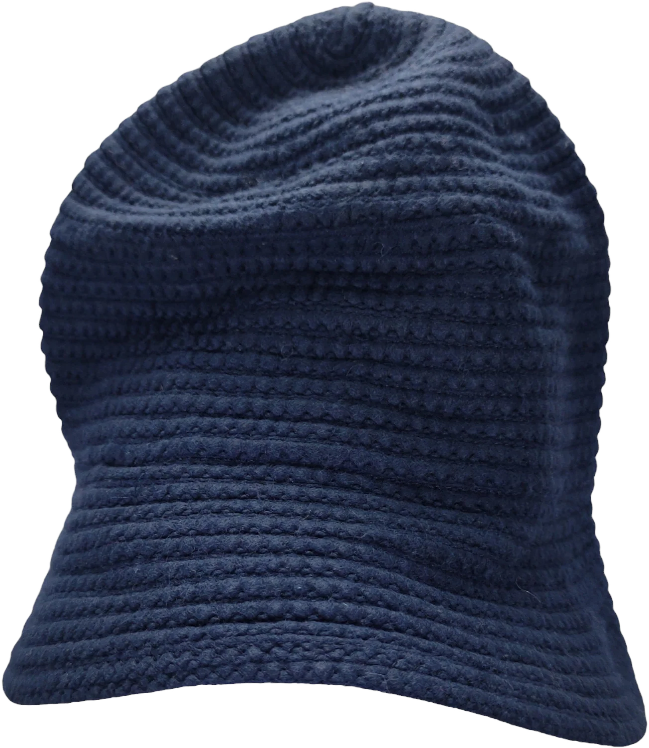 90s Textured Navy Bucket Hat One Size Made In Italy By Nordstrom - Image 2