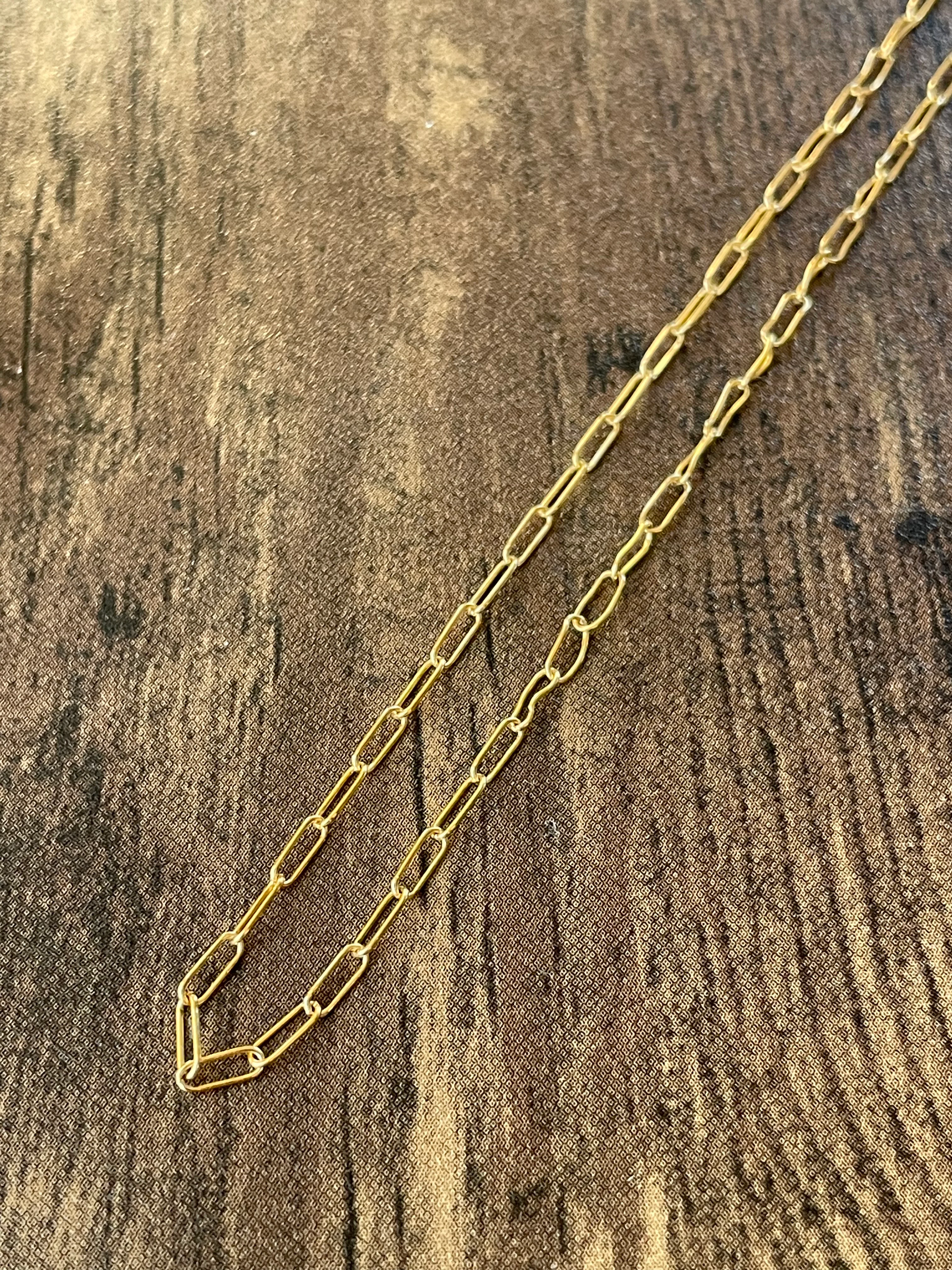 90s Thin 14k Gold Filled Link Chain - Image 8
