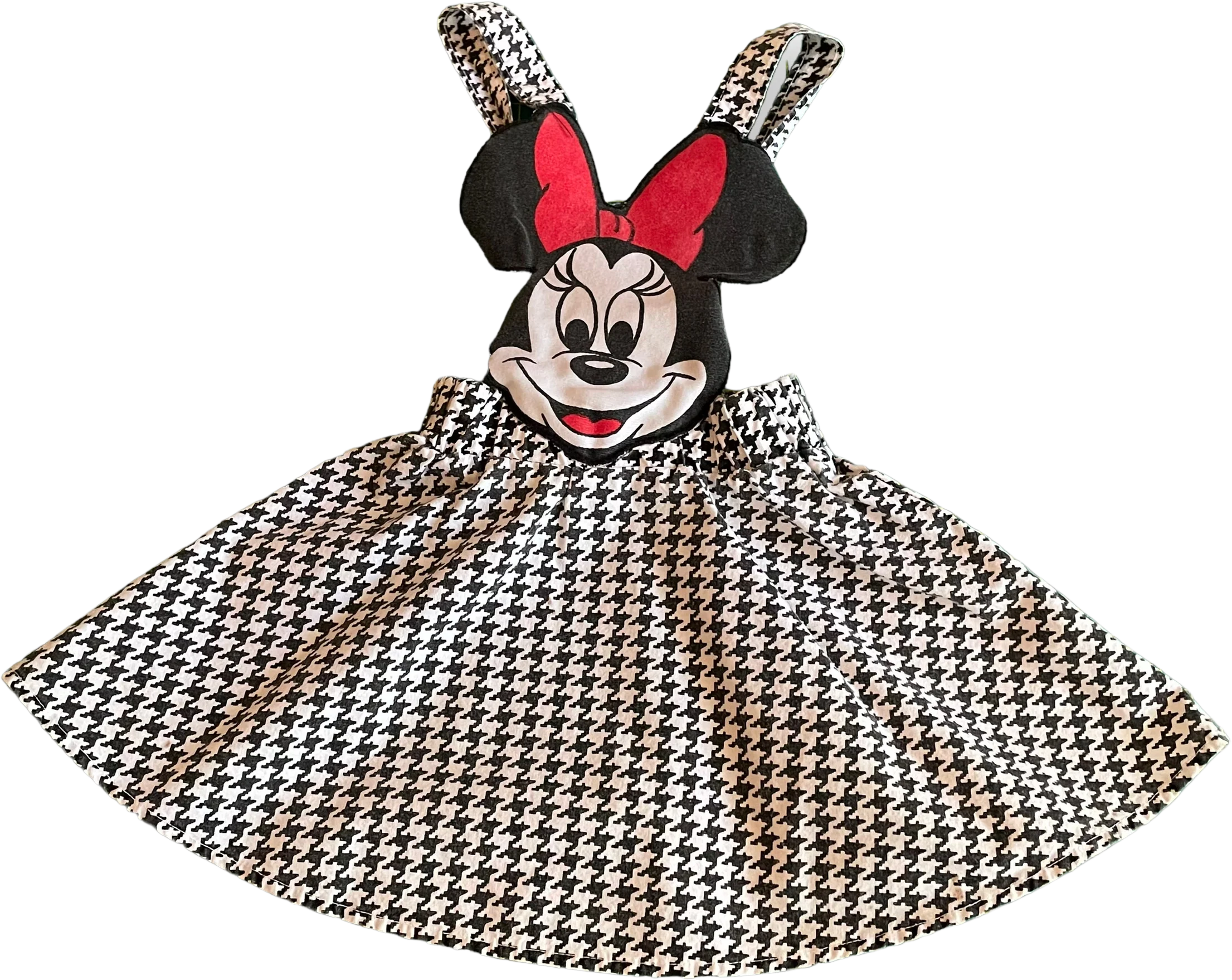 90s Toddler Minnie Mouse Pinafore Overall Dress 4t 3t By Mickey and Crew