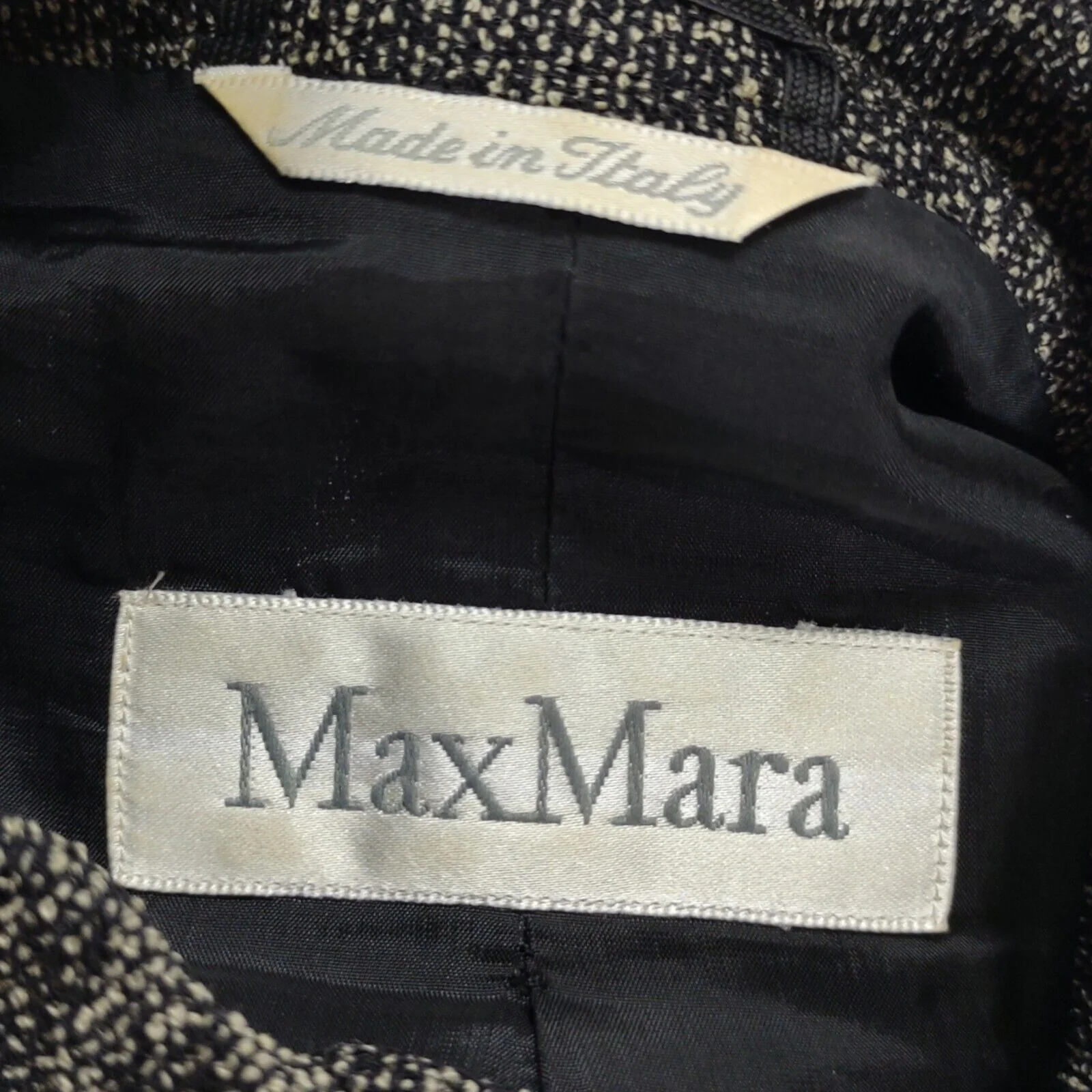 90s Tweed Midi Skirt Suit Two Piece by Max Mara - Image 10