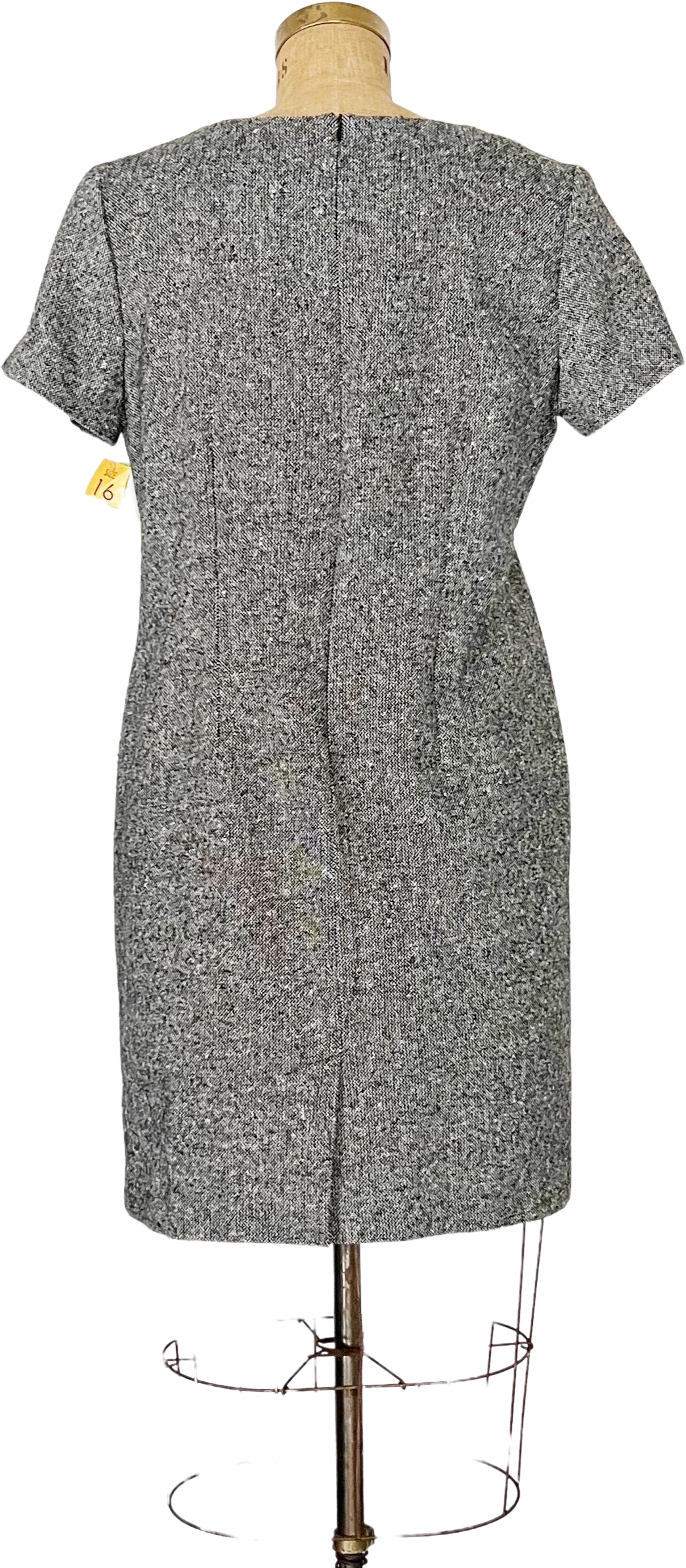 90s Tweed Wool Sheath Dress By Bridgewater - Image 2