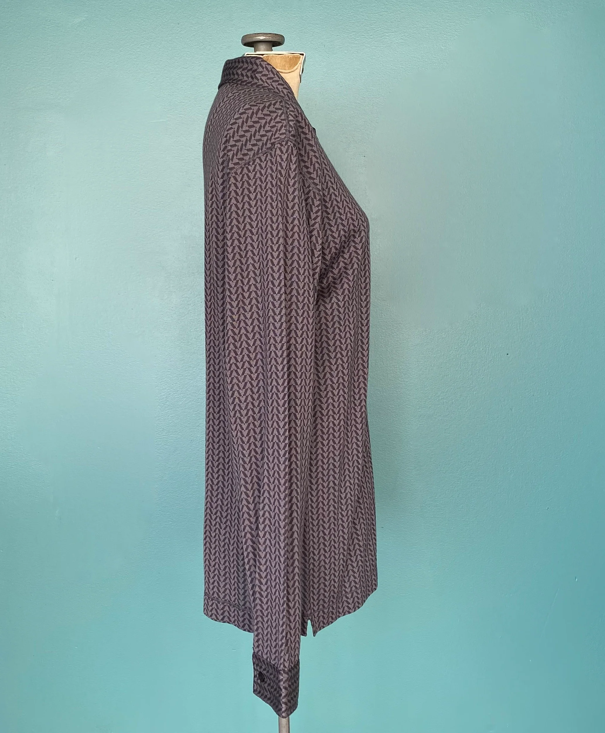 90s Unisex Silk Designer Button Up Long Sleeve Shirt By Armani Collezioni - Image 5