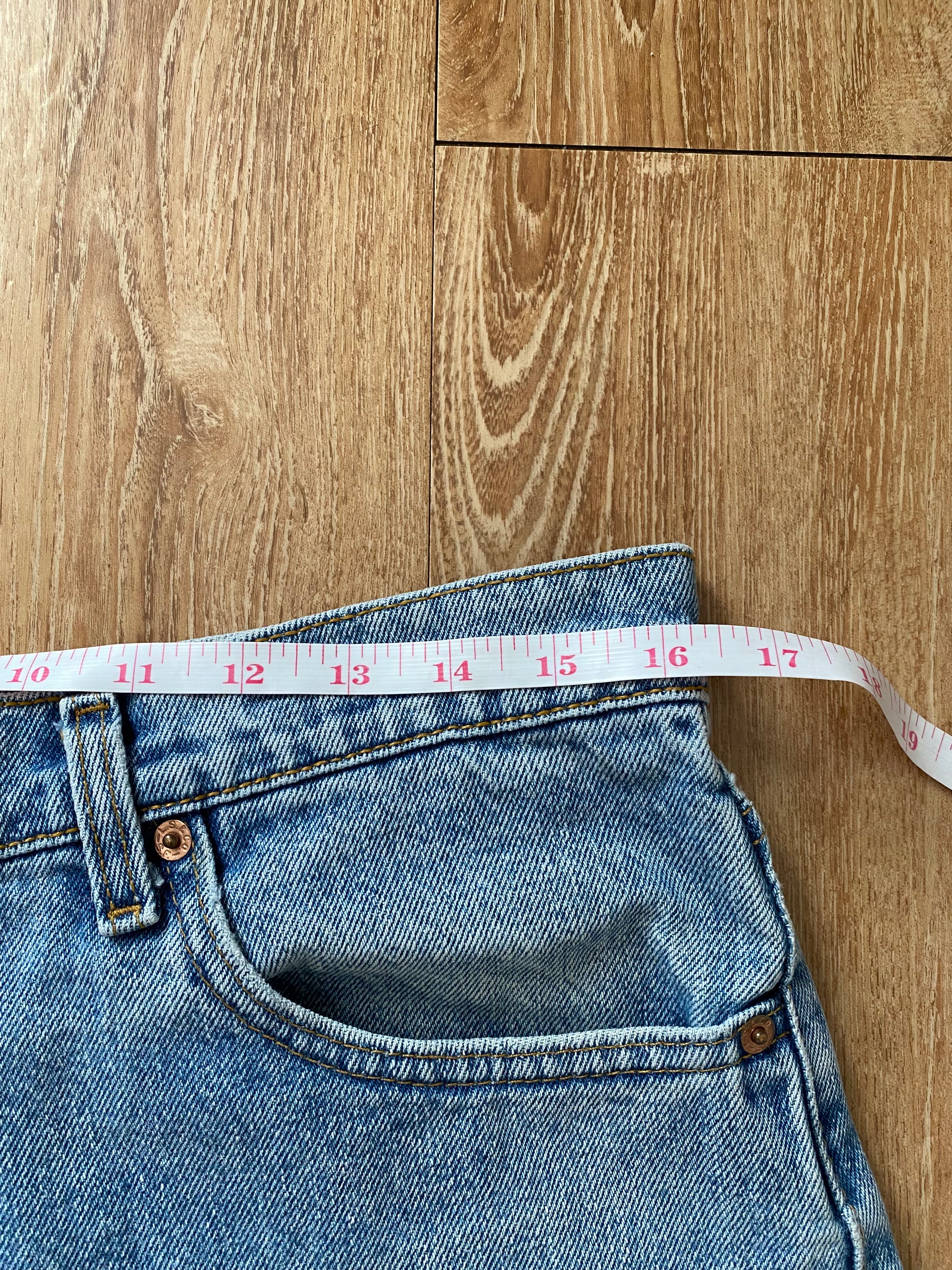 90s Upcycled Frayed Hem 90s Jeans By Levi's - Image 11