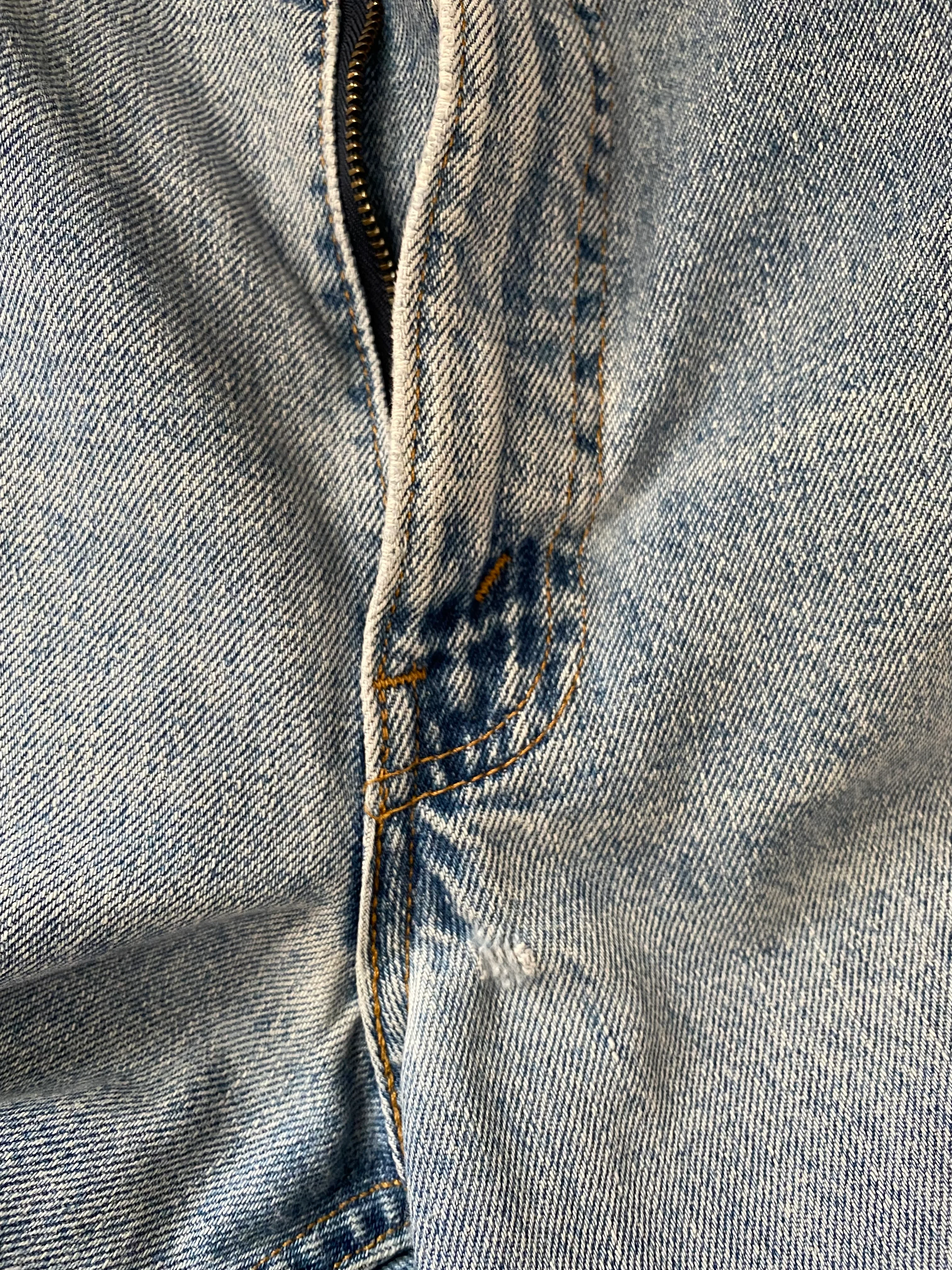 90s Upcycled Frayed Hem 90s Jeans By Levi's - Image 15