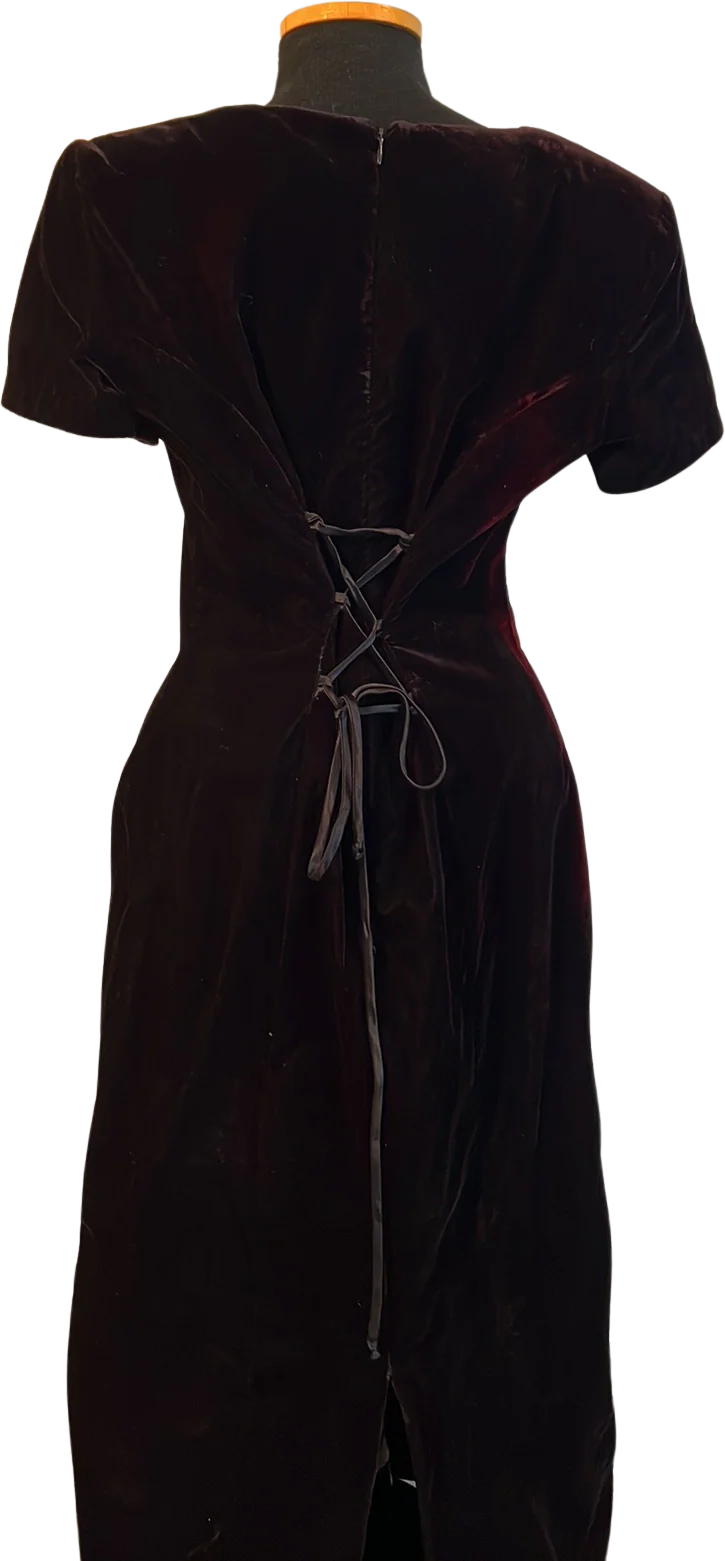90s Velvet Dress - Image 2