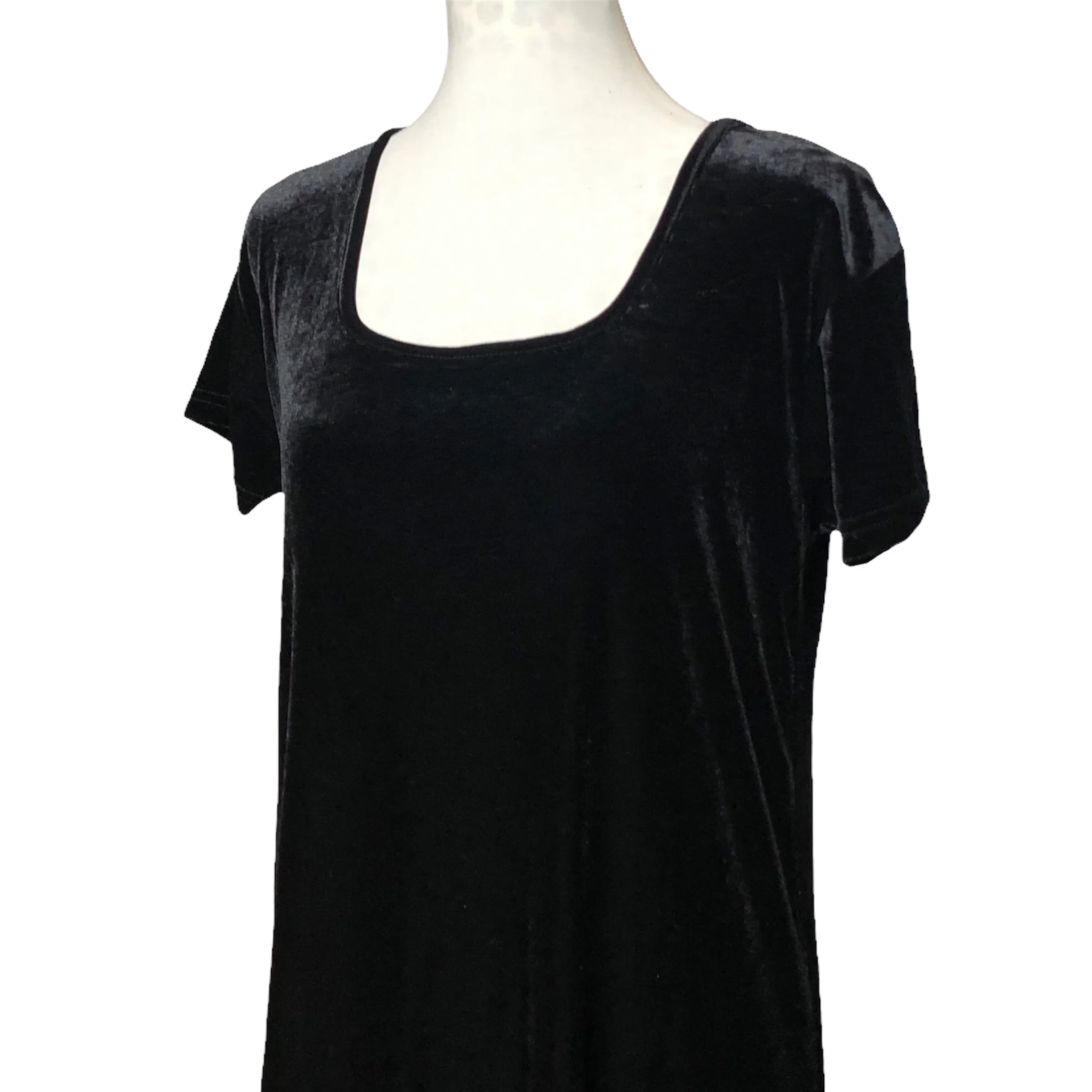 90s Velvet Gothic Maxi Dress By Cassini - Image 3