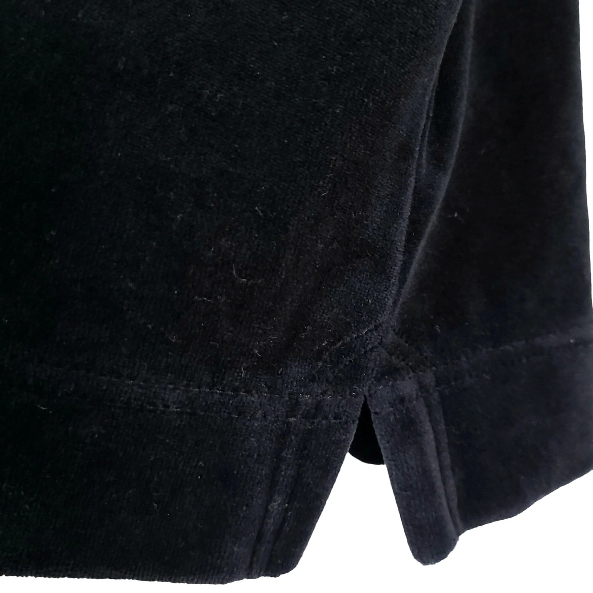 90s Velvet Sweater Shirt Black Top Casual Women Small By Nordstrom - Image 7