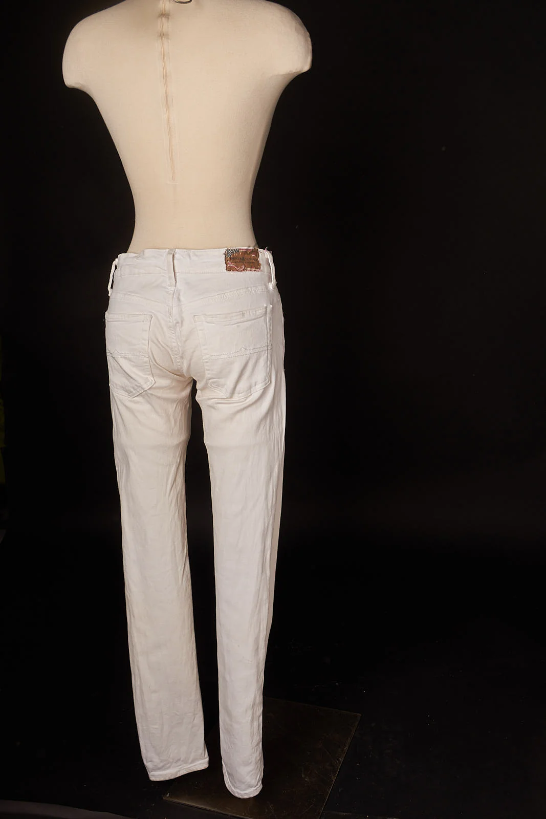 90s Vintage White Ralph Lauren Skinny White Jeans by Ralph Lauren - Image 5