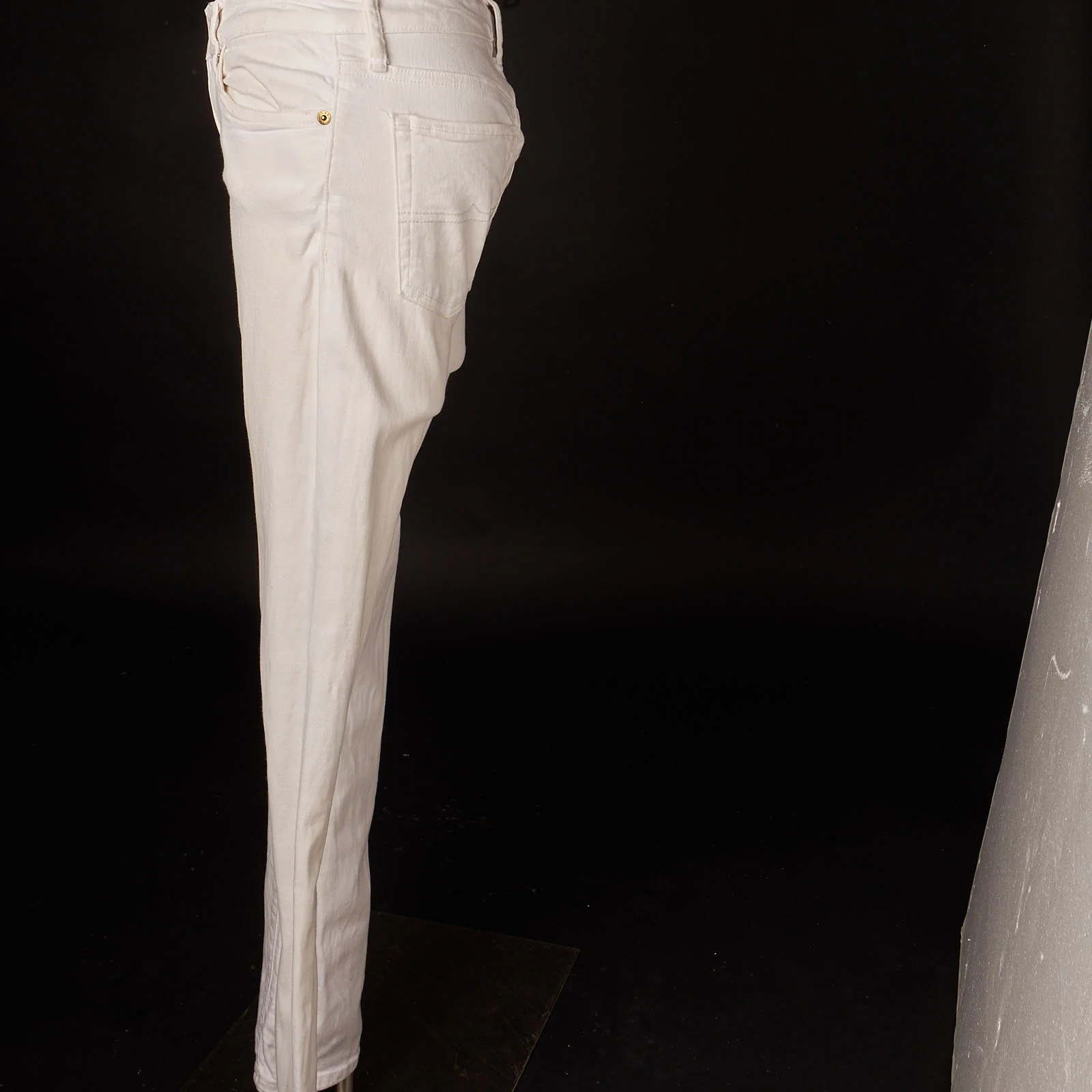 90s Vintage White Ralph Lauren Skinny White Jeans by Ralph Lauren - Image 6