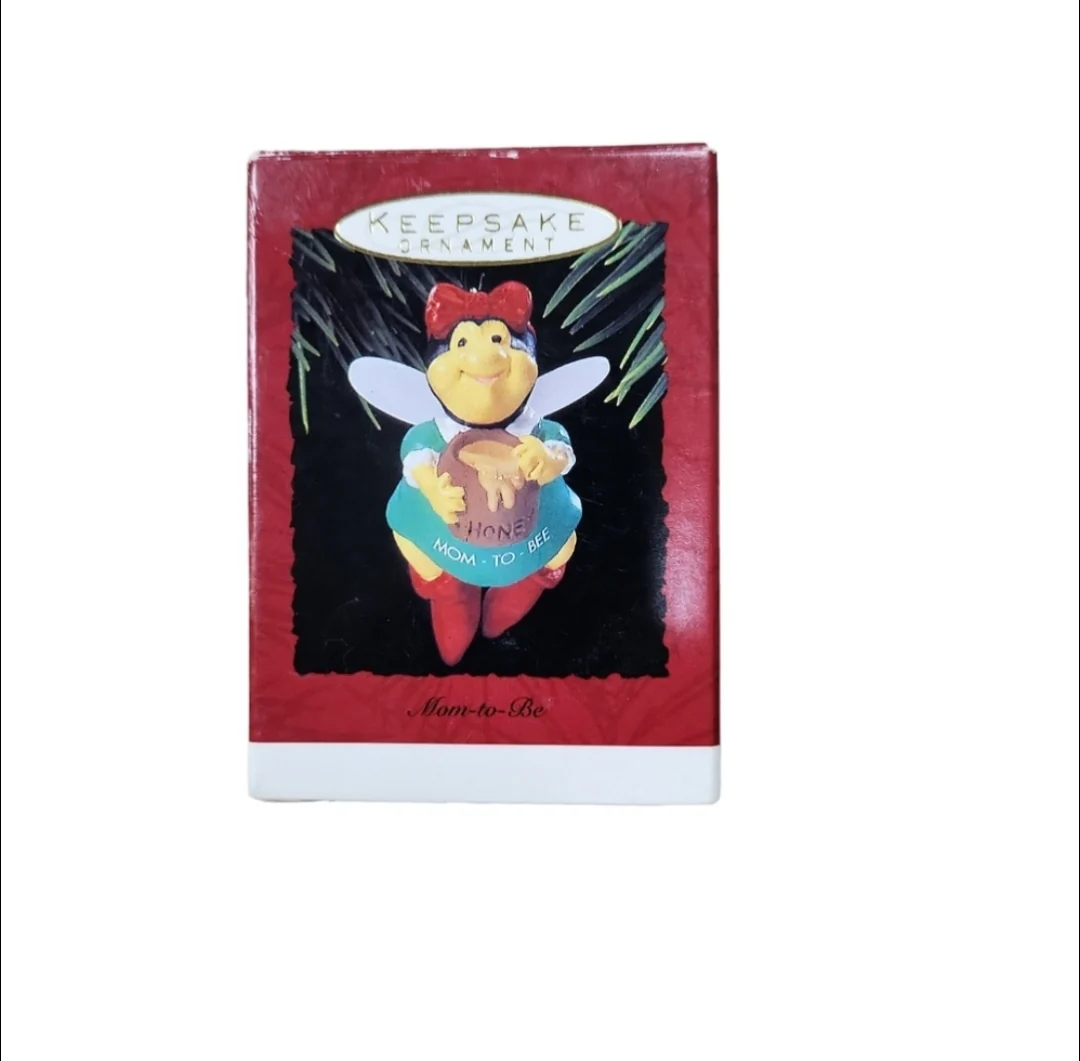 90s Vintage 1993 Keepsake Ornament Mom-to-bee by Hallmark - Image 5