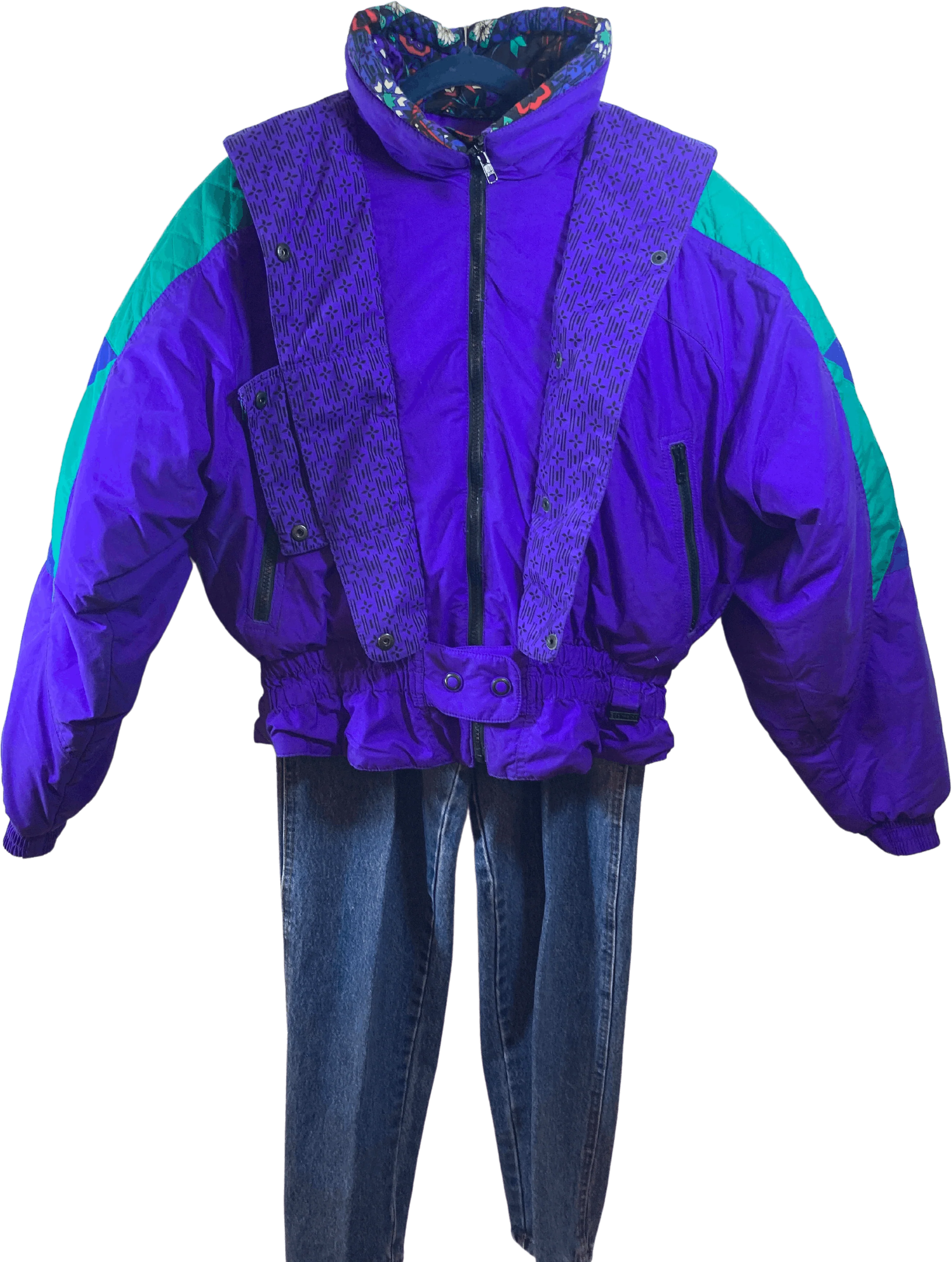 90s Vintage Eidelweiss Women's Puffer Jacket by Eidelweiss
