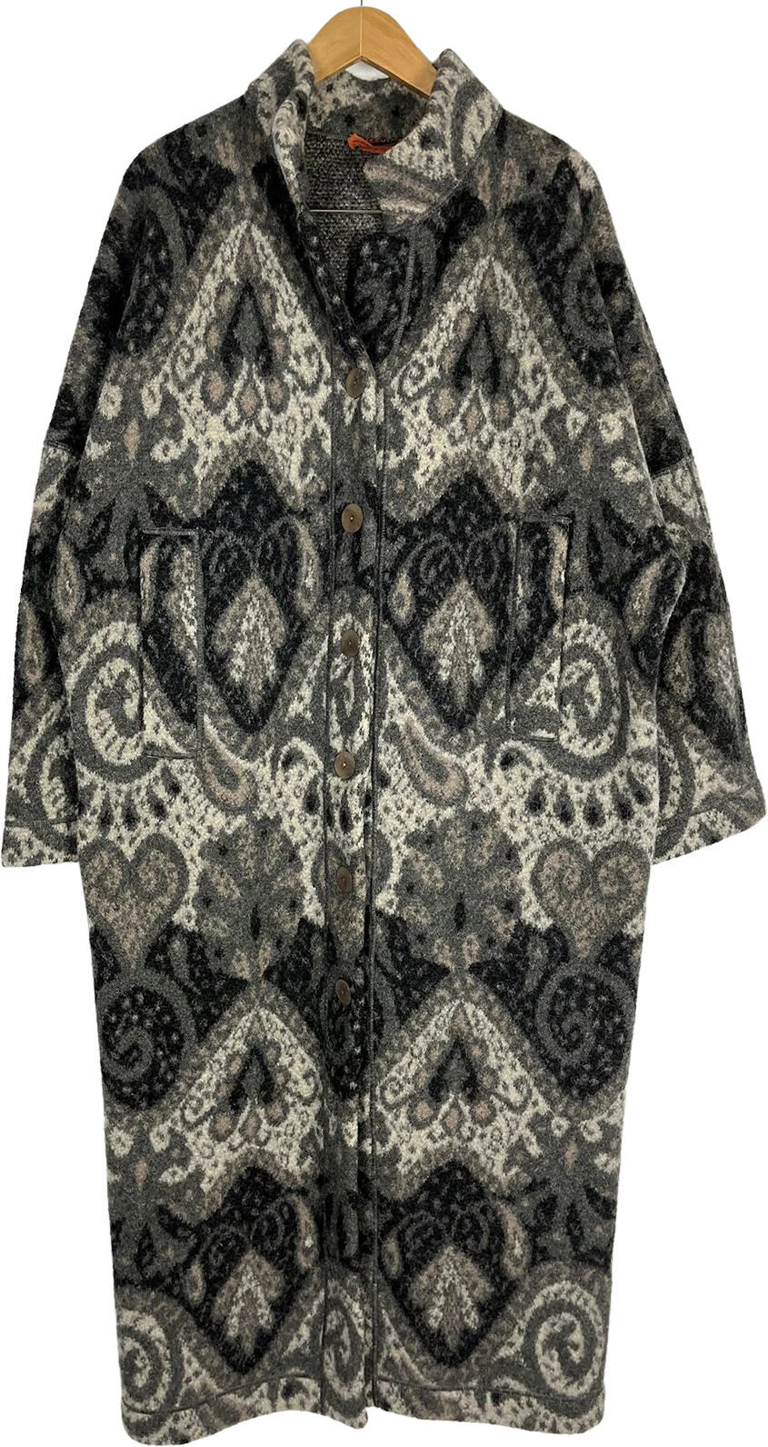 90s Vintage 90s Missoni Wool Coat With Dolman Cut By Missoni