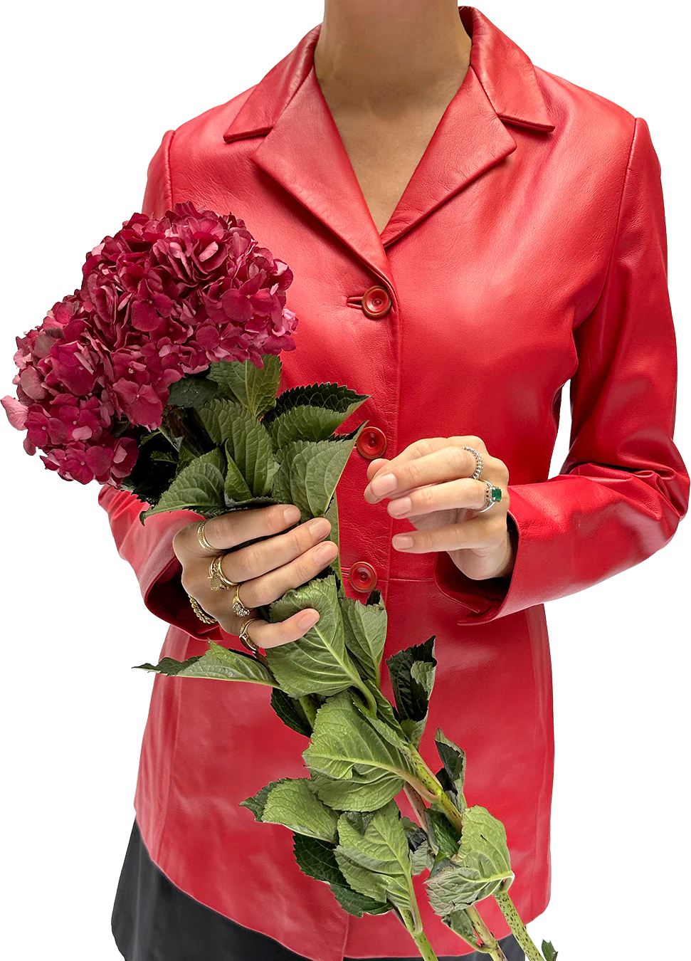 90s Vintage 90s Red Lambskin Leather Blazer | Xs-m - Image 2