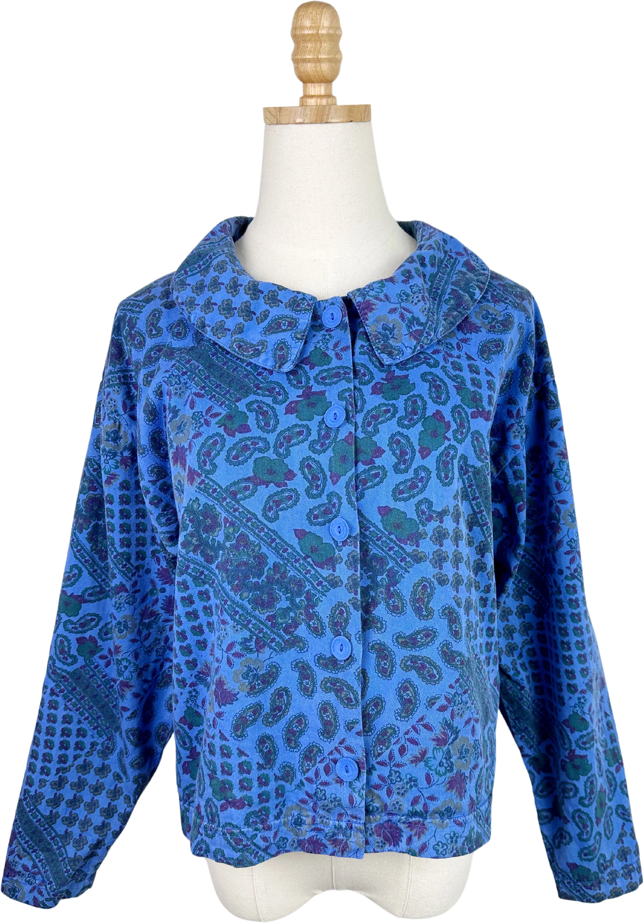 90s Vintage 90s Stamp Paisley Blouse By Stamp