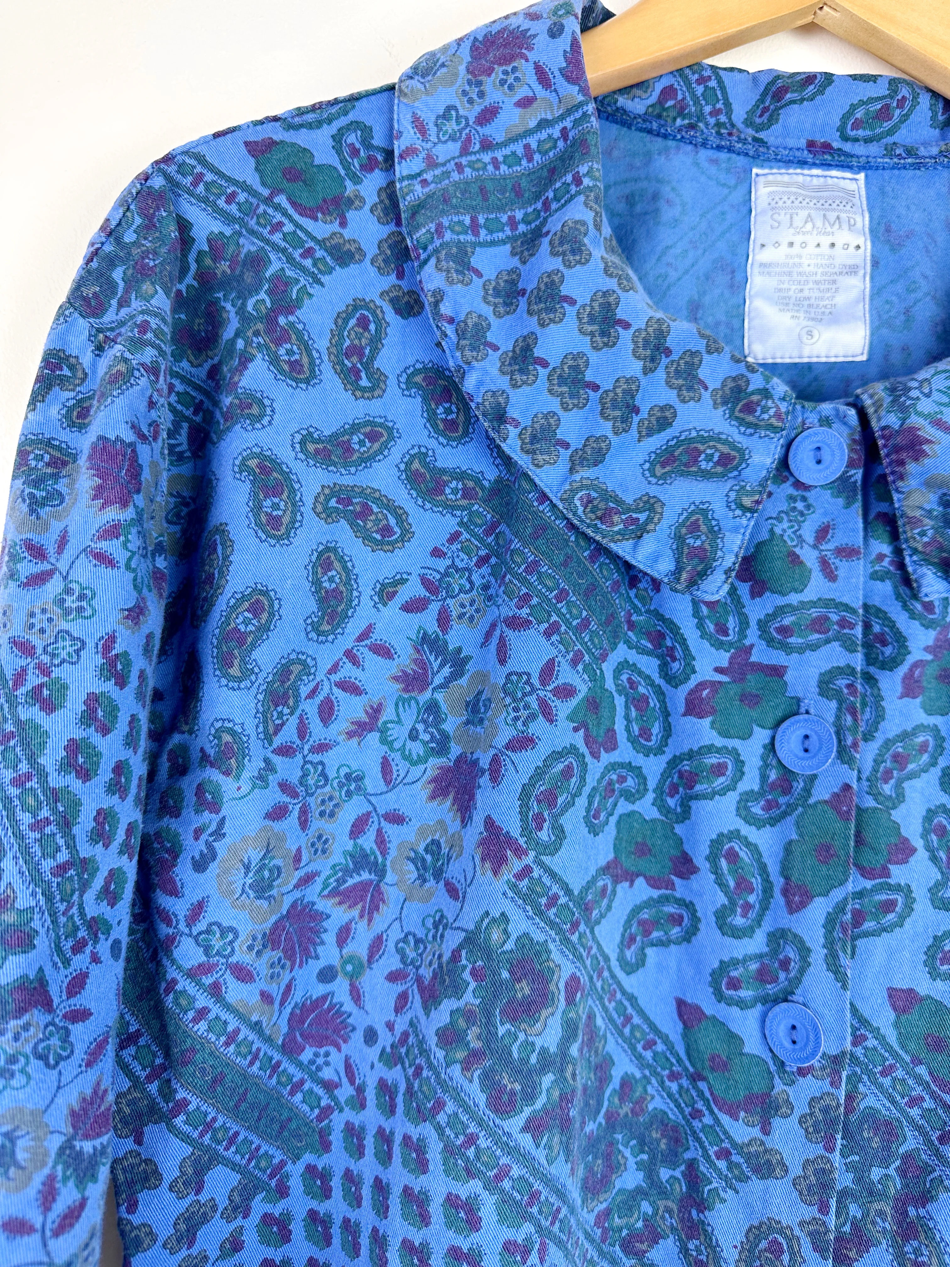 90s Vintage 90s Stamp Paisley Blouse By Stamp - Image 8
