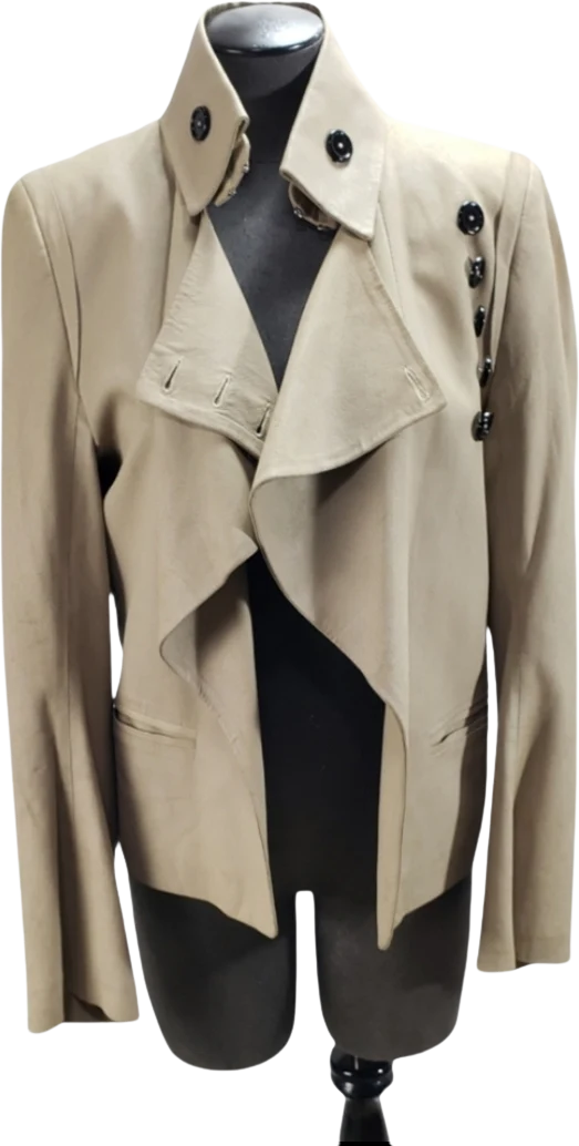 90s Vintage Ann Demeulemeester 100% Leather Jacket By Ann Demeulemeester