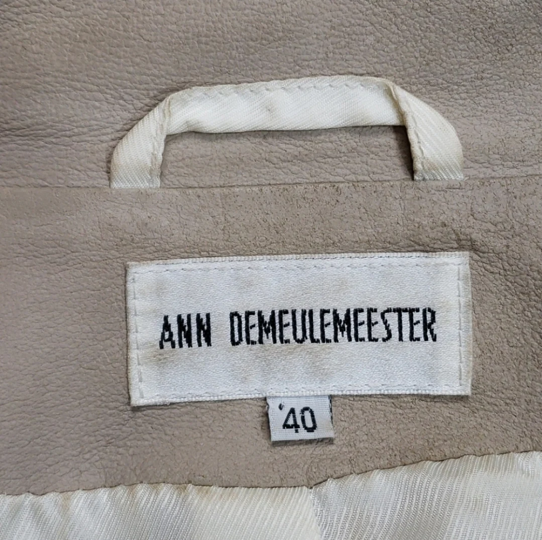 90s Vintage Ann Demeulemeester 100% Leather Jacket By Ann Demeulemeester - Image 9