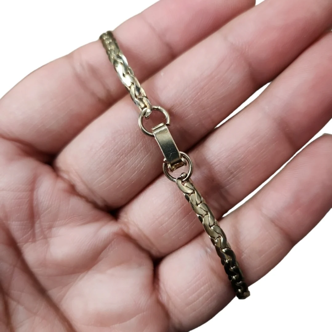 90s Vintage Gold Toned Bling Choker - Image 3