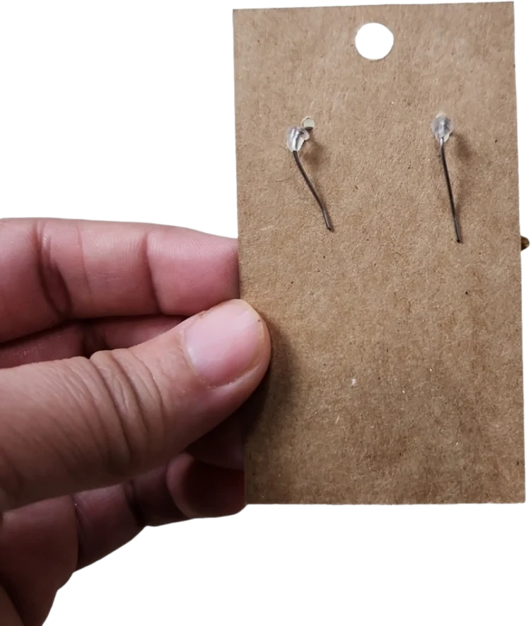 90s Vintage Gold Toned Green Enamel Drop Earrings - Image 2
