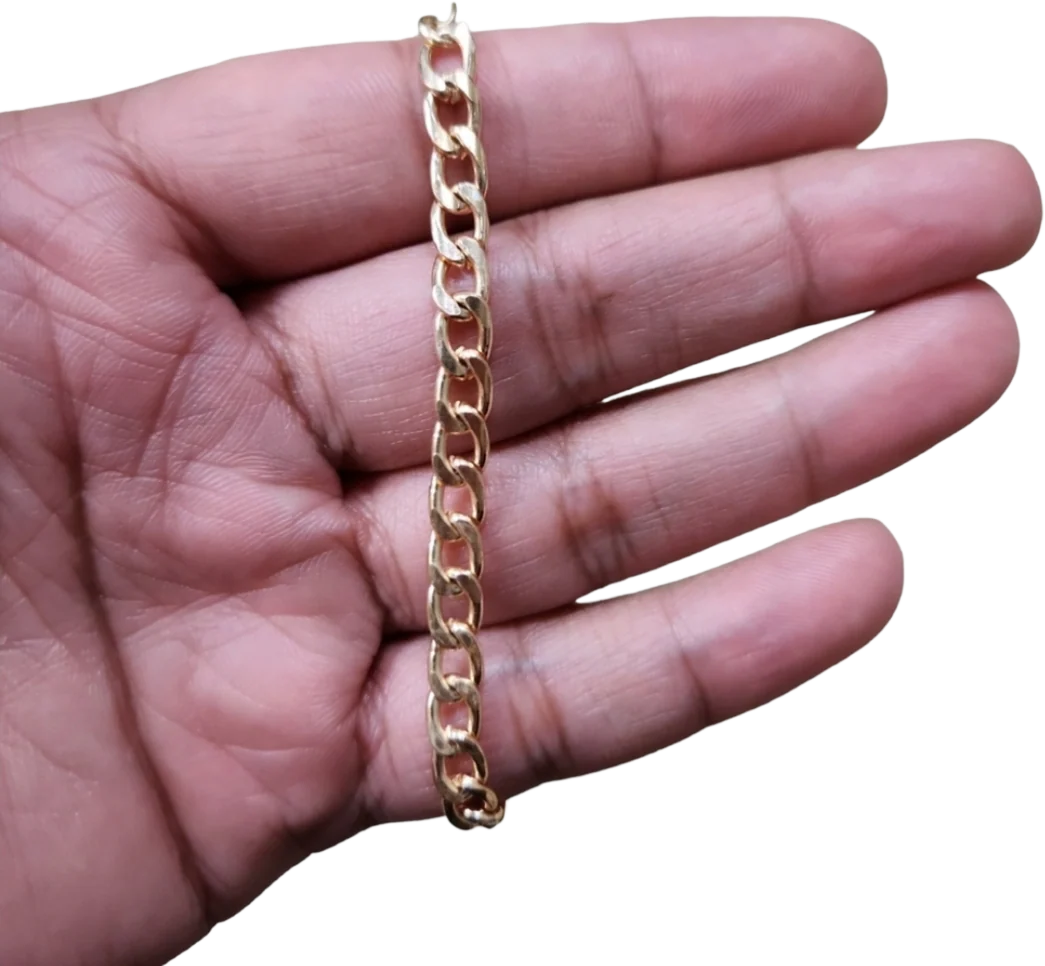 90s Vintage Gold Toned Link Bracelet