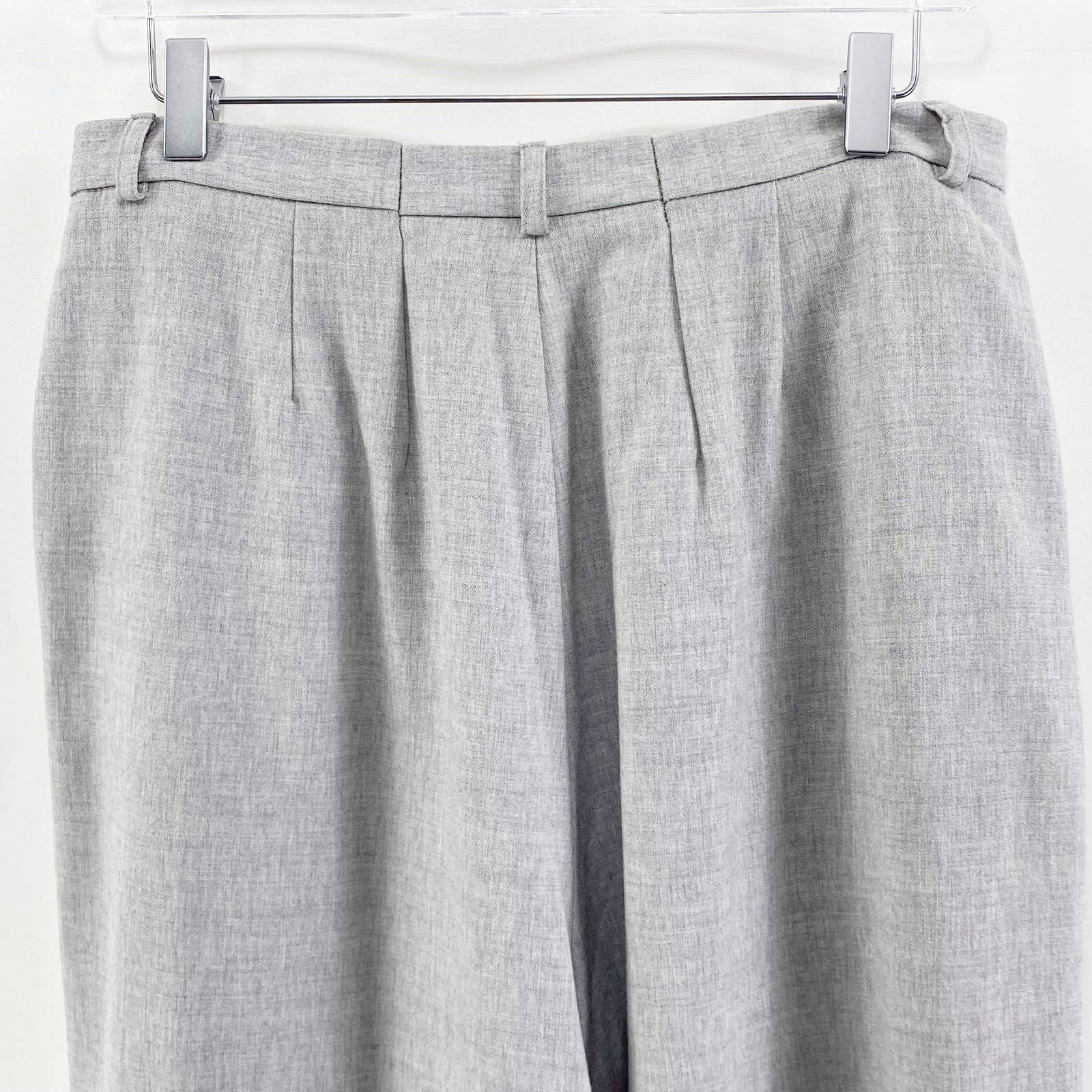 90s Vintage Gray Cropped Palazzo Style Jogger Pants by Valerie Stevens - Image 8