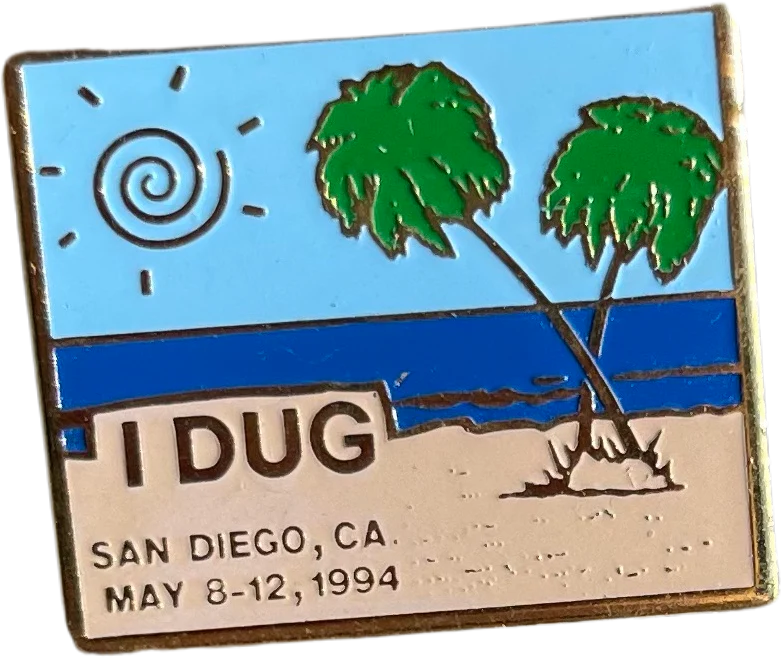 90s Vintage I Dug San Diego California Lapel Pin