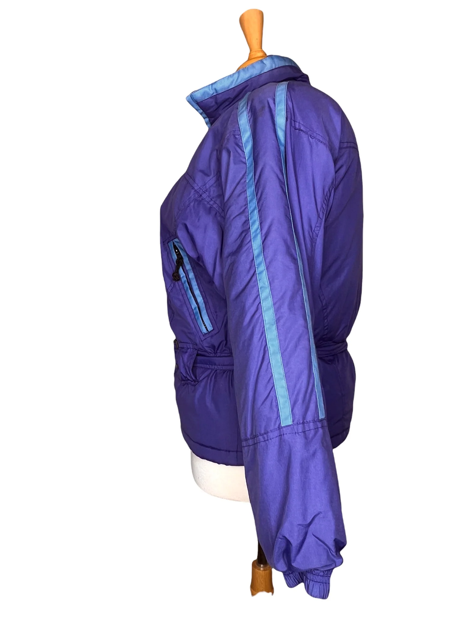 90s Vintage Ladies Ski Jacket Purple Size M Made In Hong Kong by Ski Gear - Image 2
