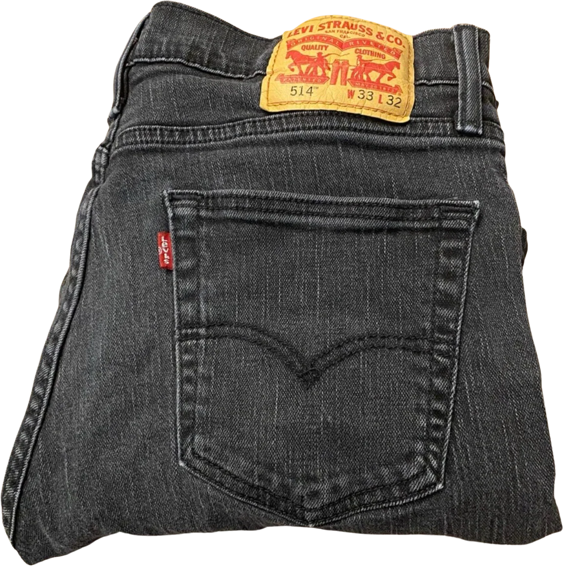 90s Vintage Levis 514 In Black Waist Measures 30” By Levis - Image 2