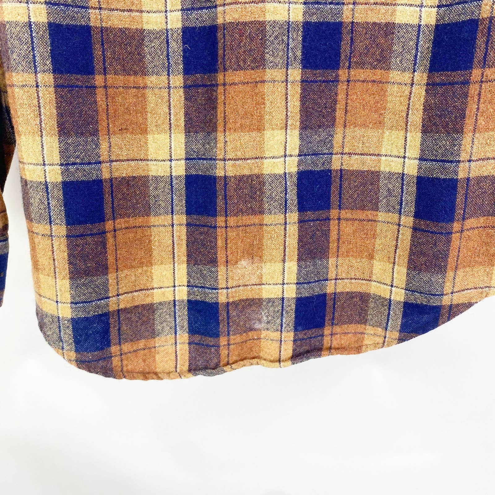 90s Vintage Plaid Flannel Shirt Dutton Up by Career Club - Image 6