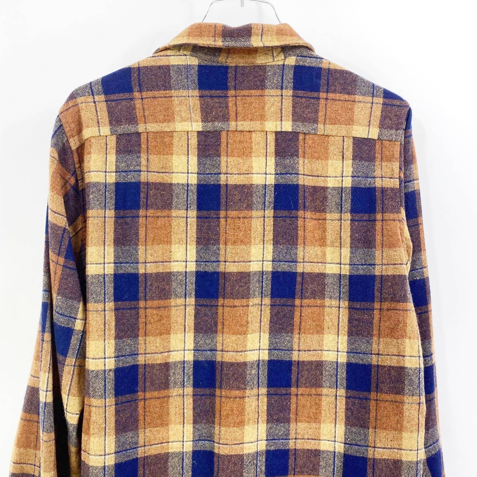 90s Vintage Plaid Flannel Shirt Dutton Up by Career Club - Image 8