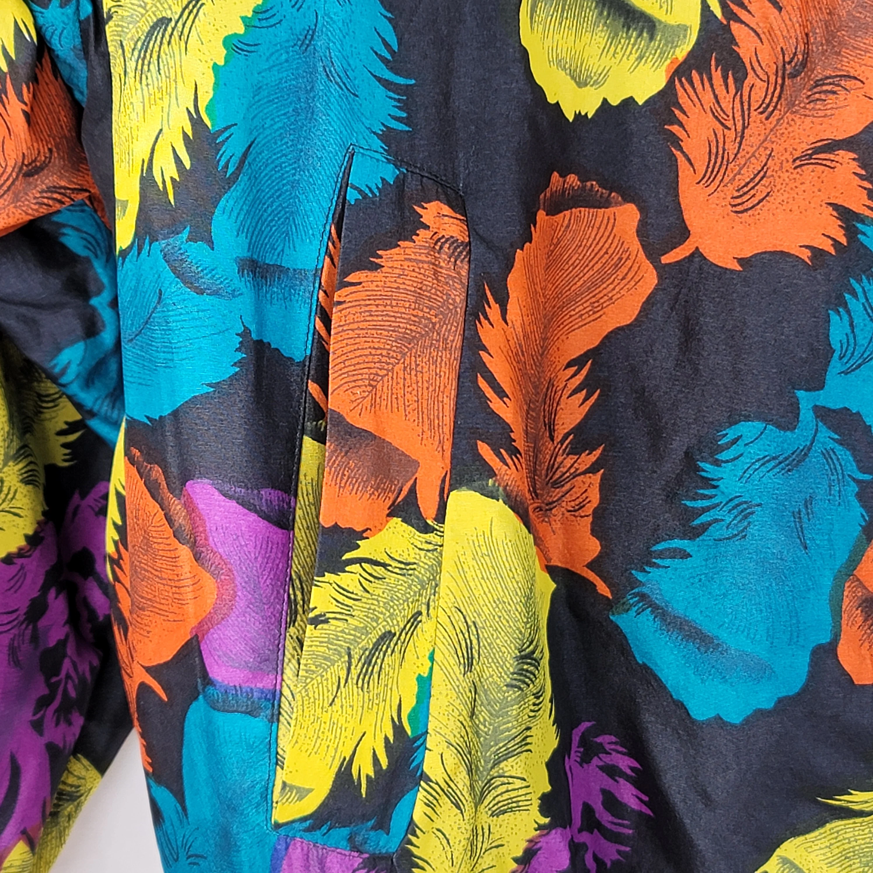90s Vintage Retro Silk Bomber Windbreaker Jacket By Carol Horn - Image 15