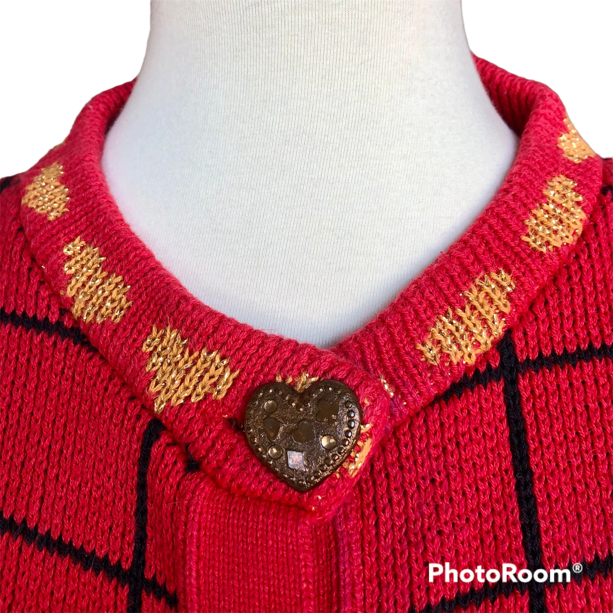 90s Vintage Scottie Dogs Christmas Cardigan Size Small By Sweater Loft Ny - Image 4