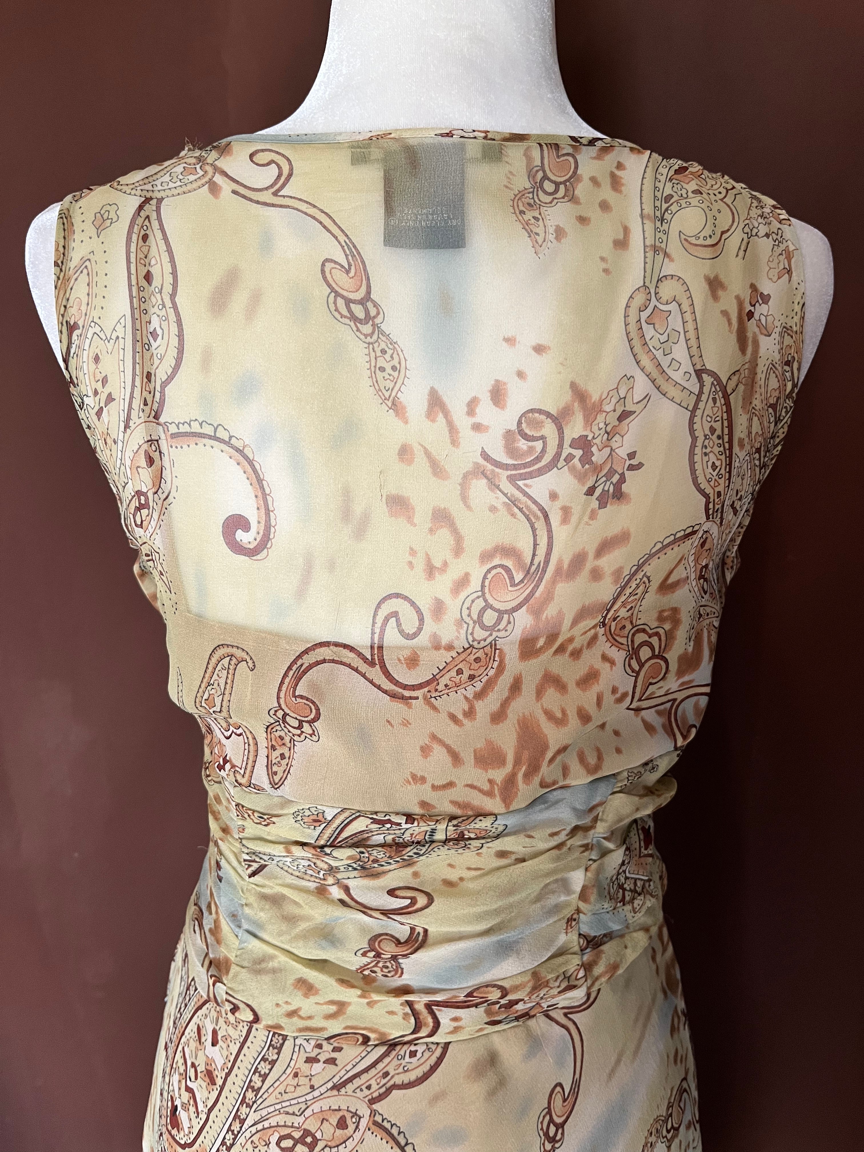 90s Vintage Silk And Beaded Dress By E.c.i - Image 8