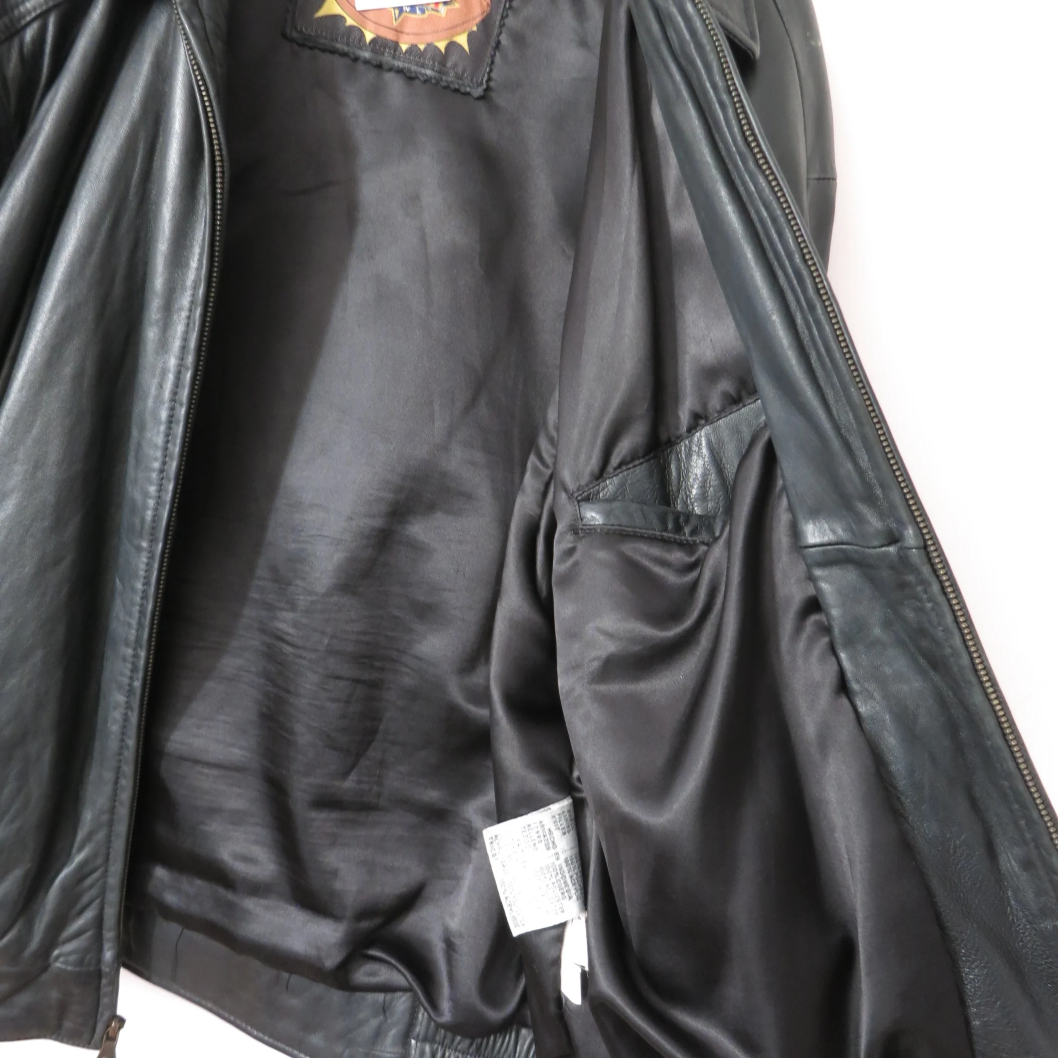 90s Vintage Super Bowl Broncos Leather Bomber Jacket By G-3 & Carl Banks - Image 8