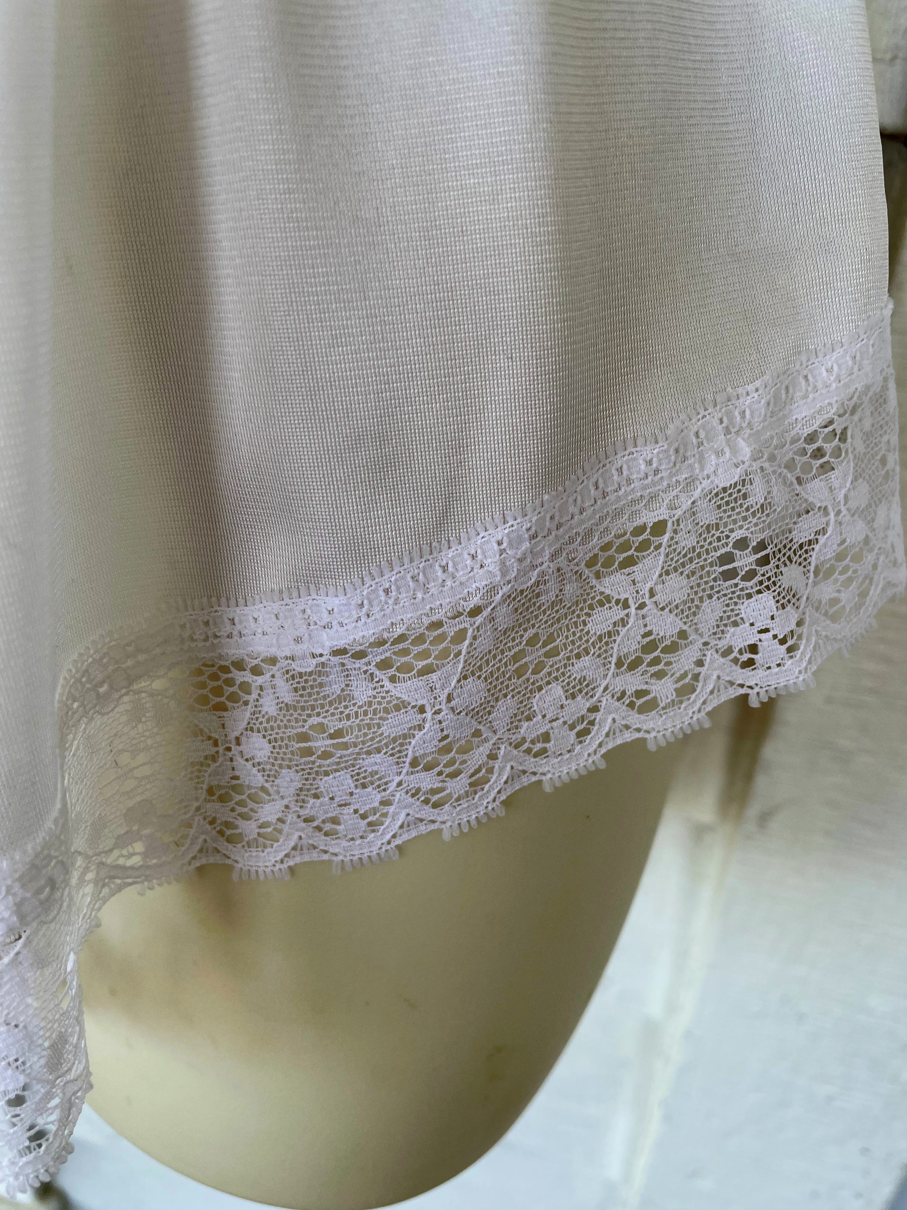 90s Vintage Teddy Romper Lingerie Nwt White Lace By Bestform - Image 8