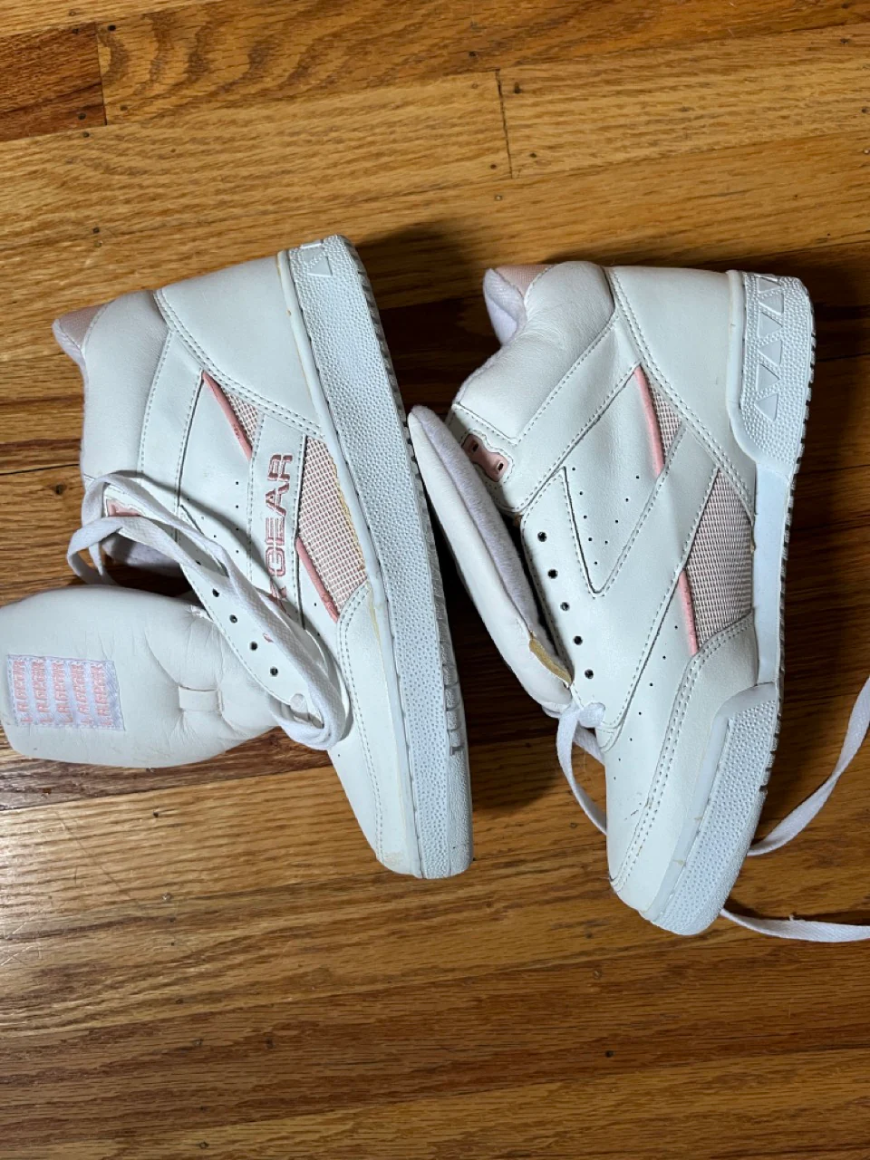 90s Vintage White And Pink Chunky High Top Sneakers By La Gear - Image 7